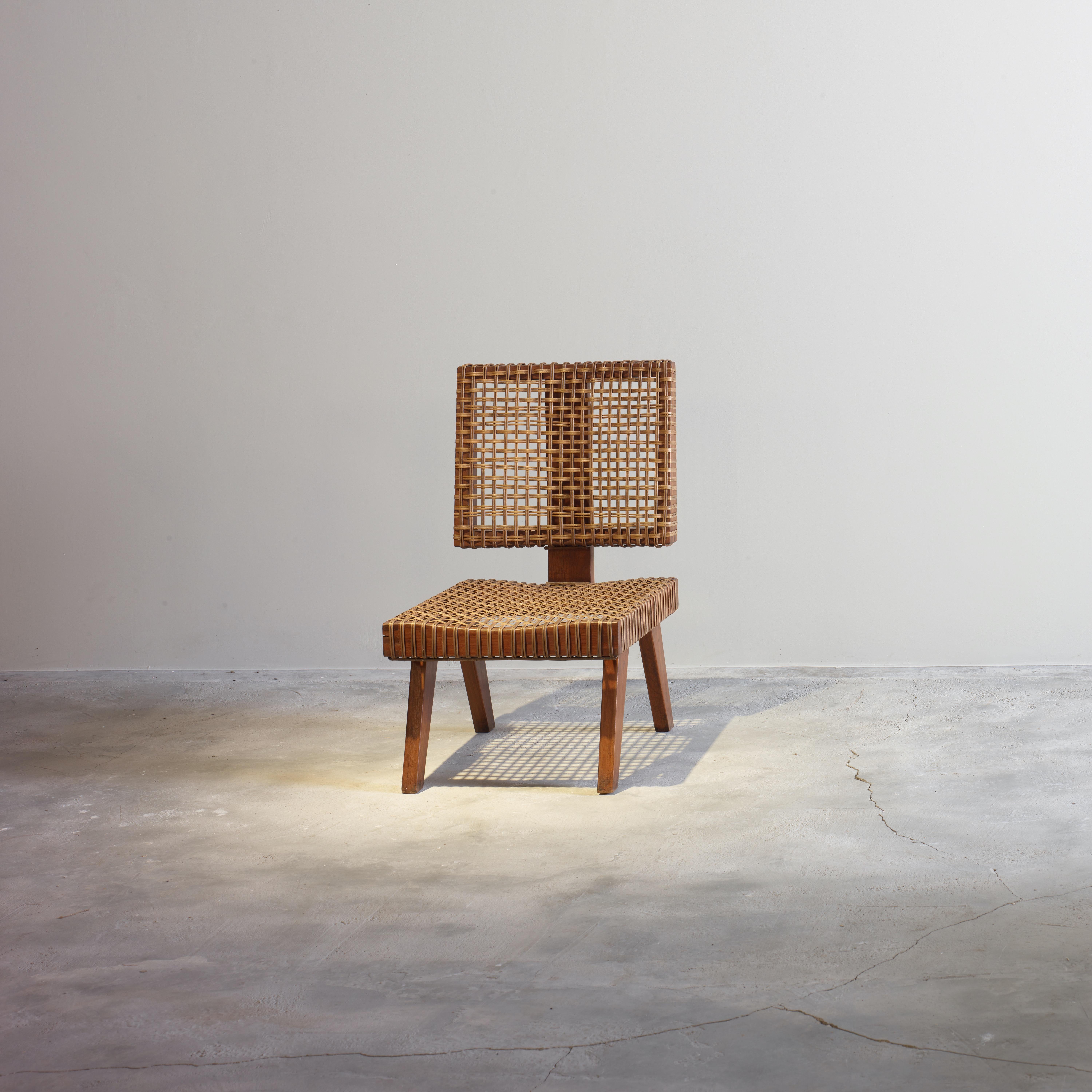 Pierre Jeanneret PJ-Rare Chair / Authentic Mid-Century Modern For Sale 3