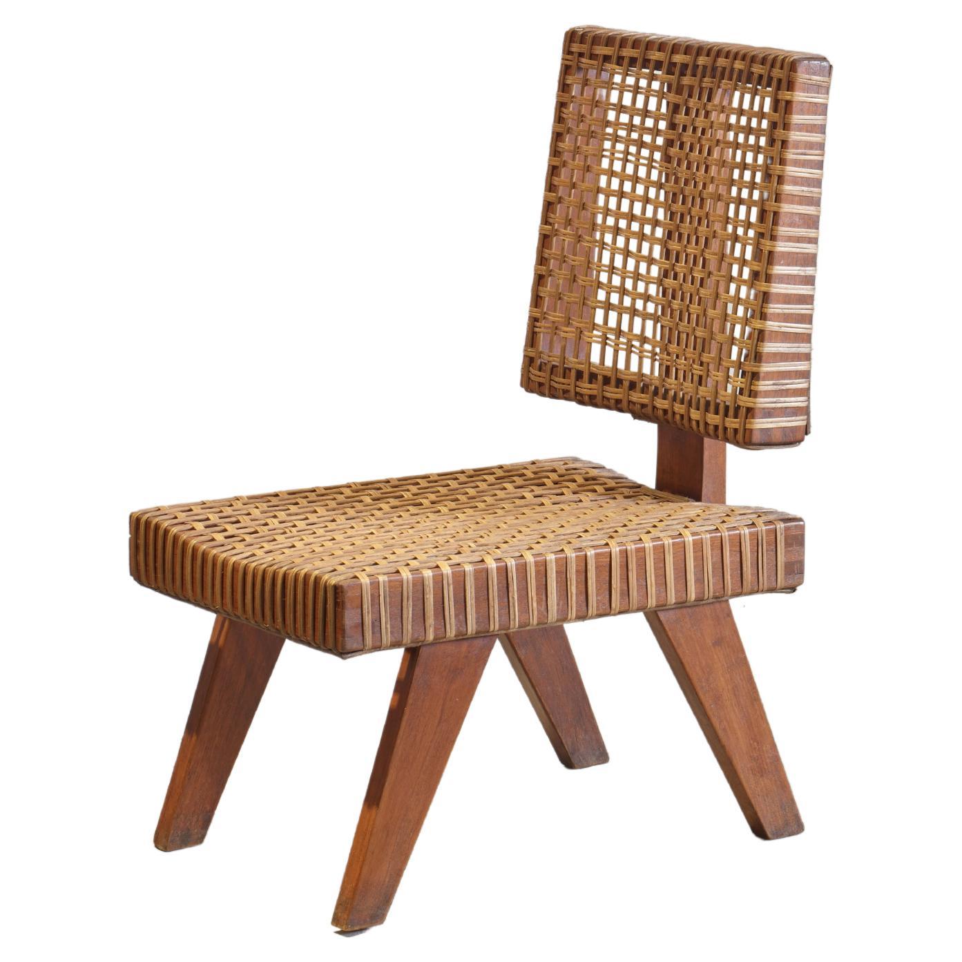 Pierre Jeanneret PJ-Rare Chair / Authentic Mid-Century Modern For Sale