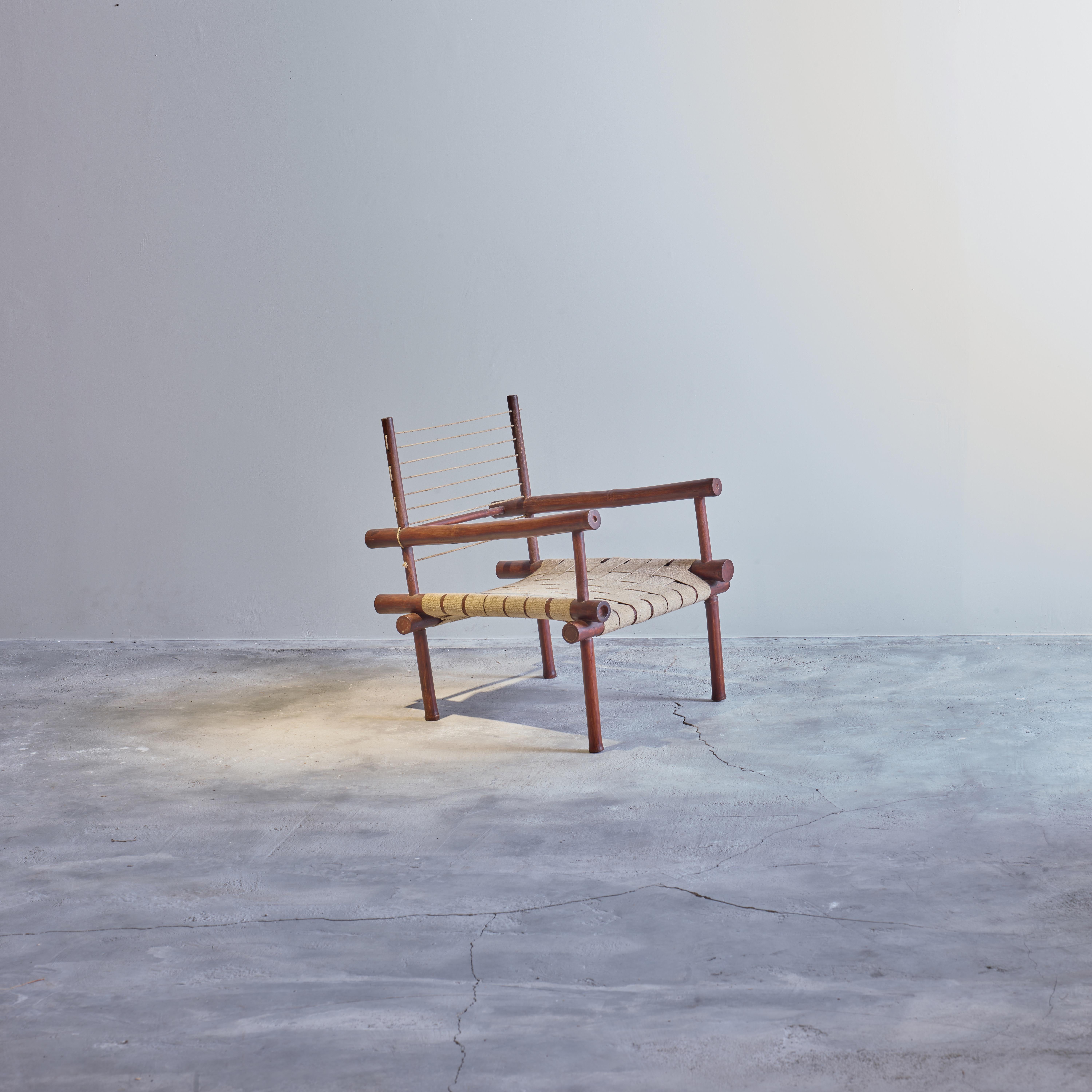 Pierre Jeanneret PJ-SI-01-C Sillón de bambú / Moderno de mediados de siglo Chandigarh en venta 3