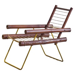 Pierre Jeanneret PJ-SI-04-A Chaise en bambou, prototype précoce/moderne du milieu du siècle dernier