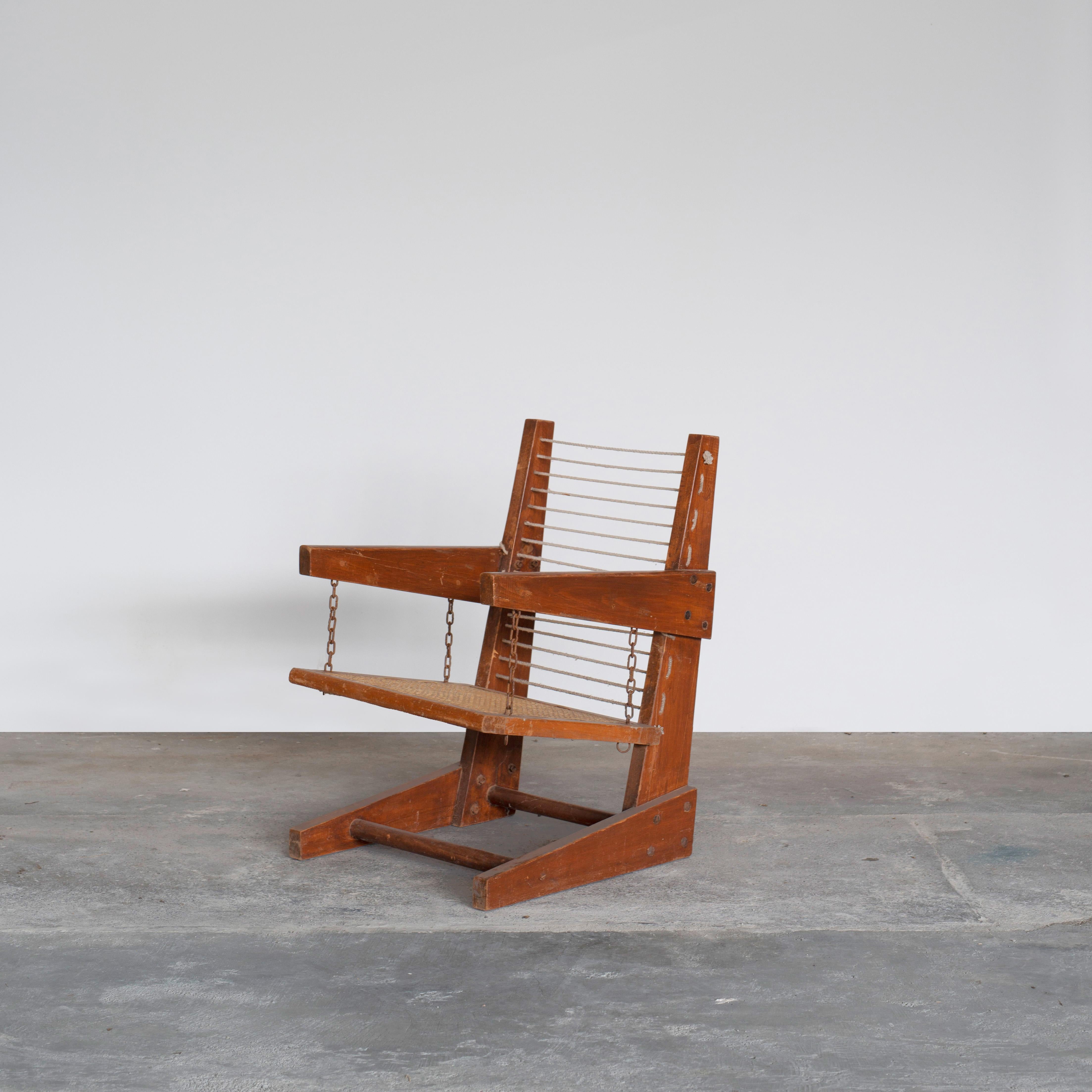 This chair is a fantastic piece, finally it's iconic. It is raw in its simplicity, nothing too much but still nothing is missing. It is a chair with a very strong shape. In the big selection of Chandigarh objects it has a very specific position. It