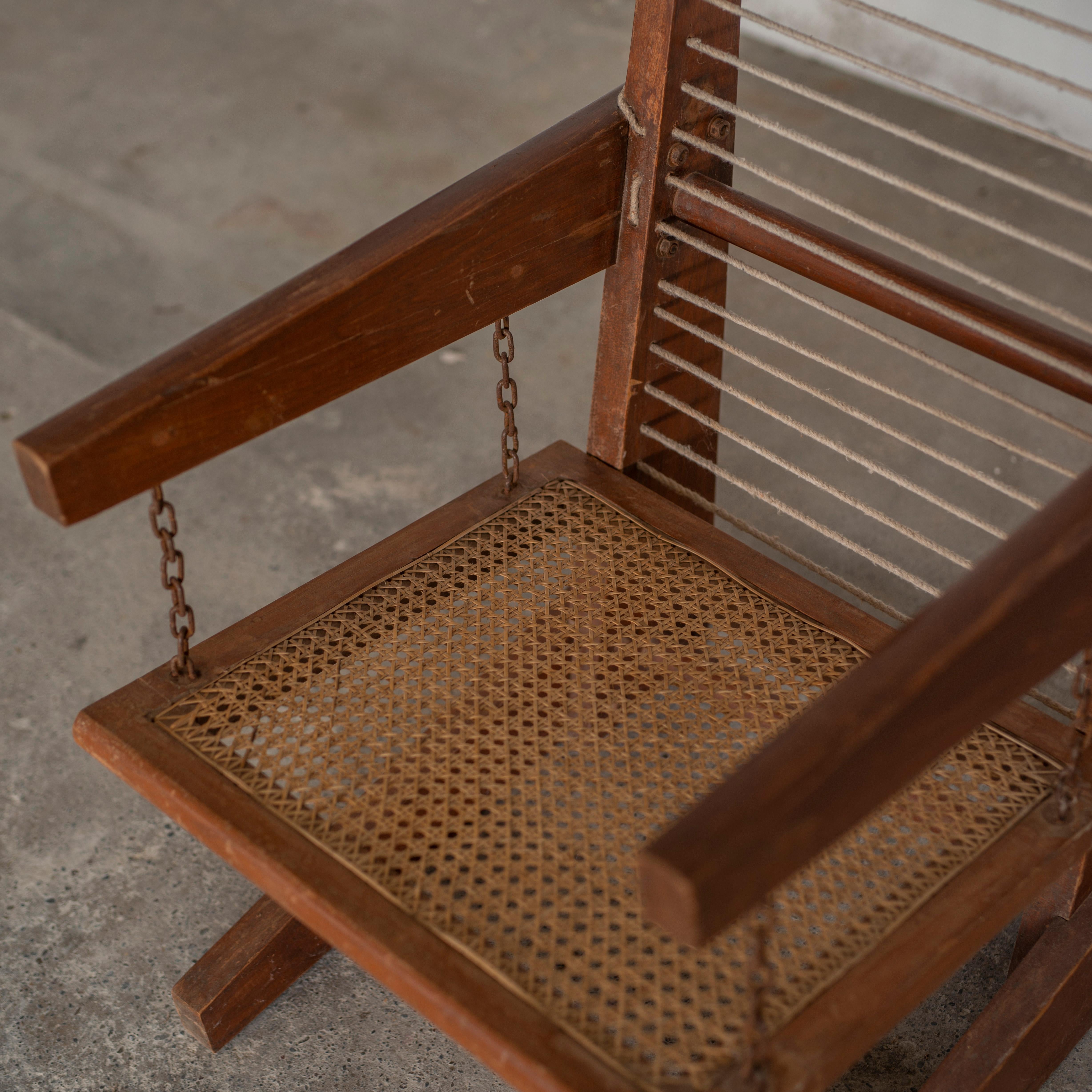 Pierre Jeanneret PJ-SI-07-A Hanging Armchair/ Mid-Century Modern Chandigarh  For Sale 2