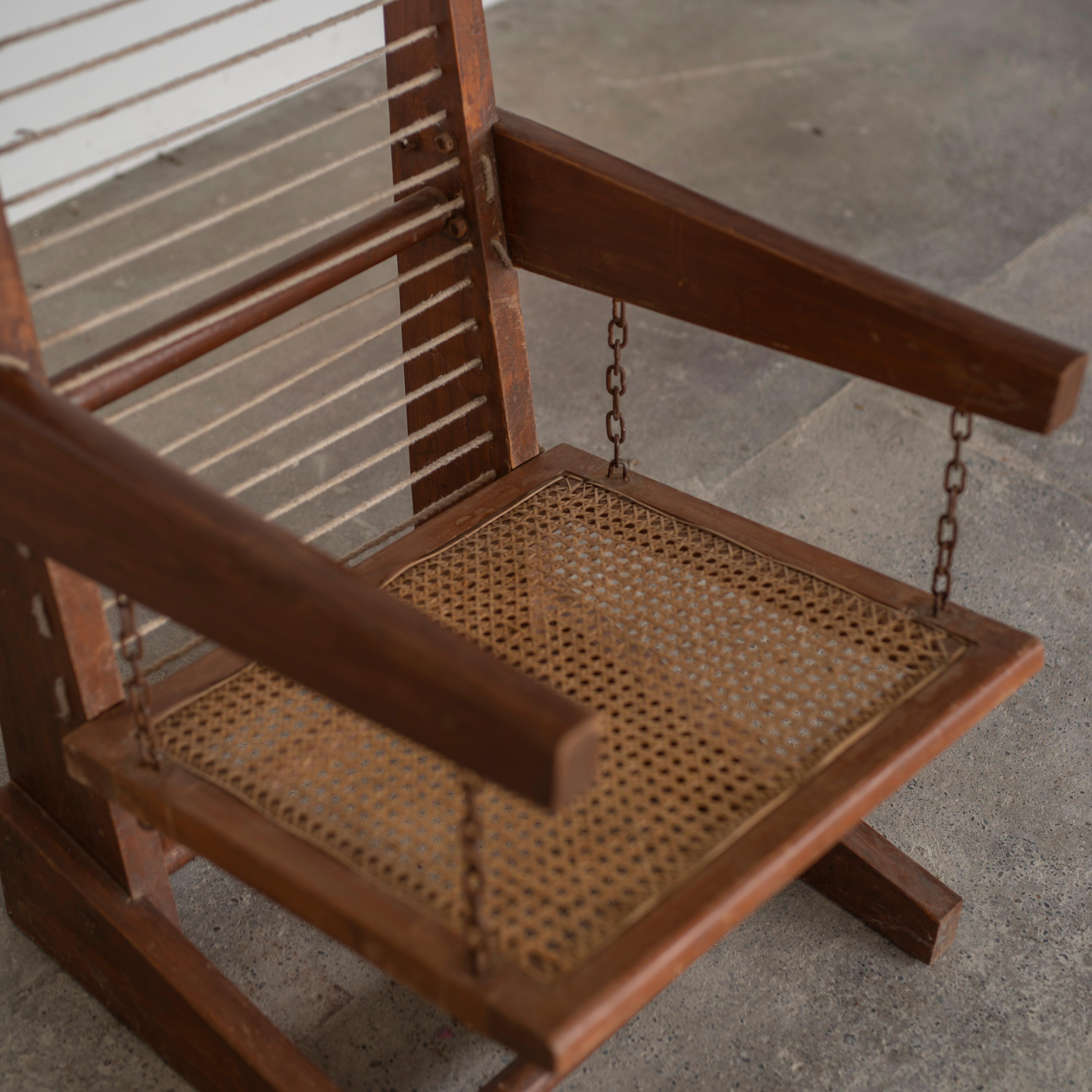 Pierre Jeanneret PJ-SI-07-A Hanging Armchair/ Mid-Century Modern Chandigarh  For Sale 3