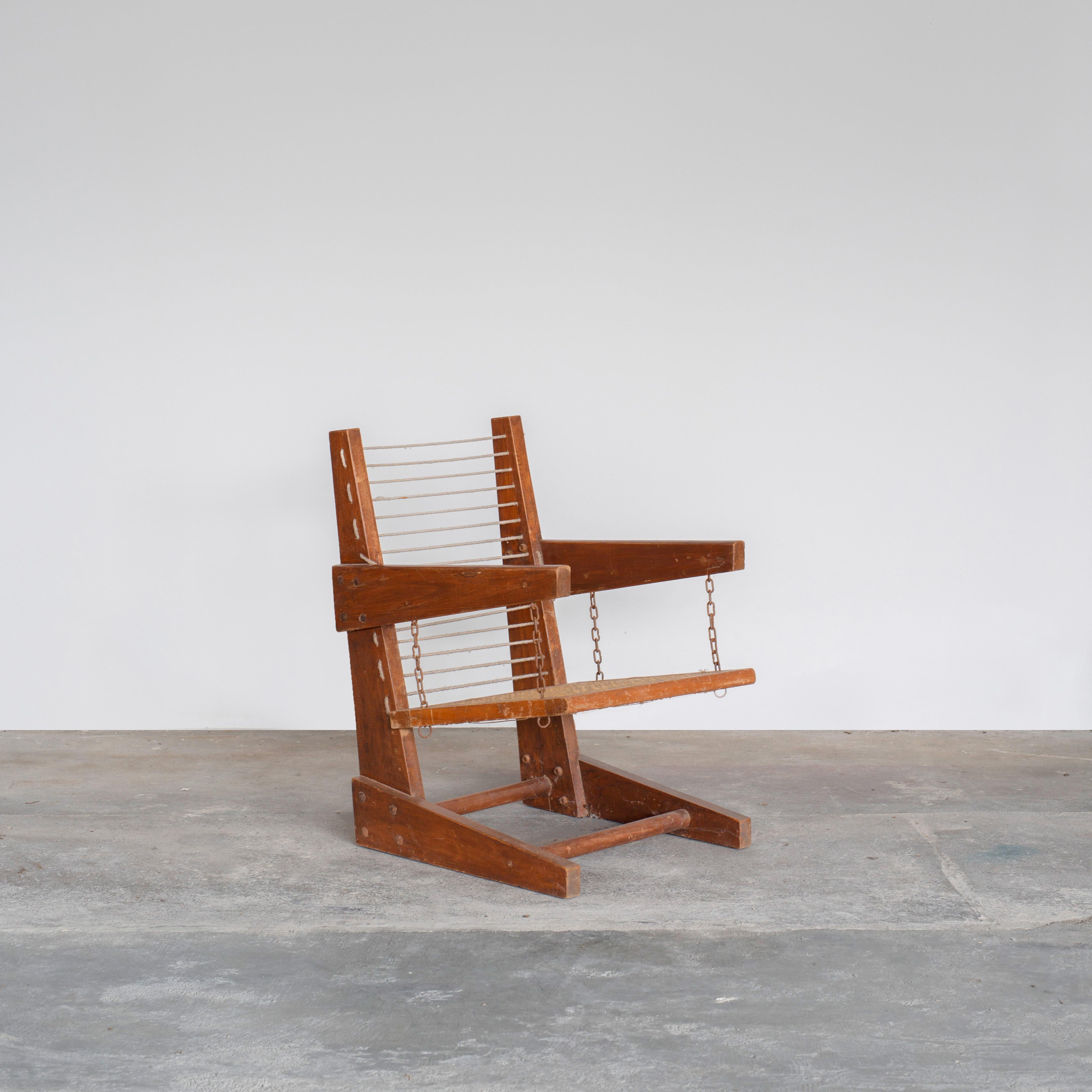 Pierre Jeanneret PJ-SI-07-A Hanging Armchair/ Mid-Century Modern Chandigarh  For Sale 1
