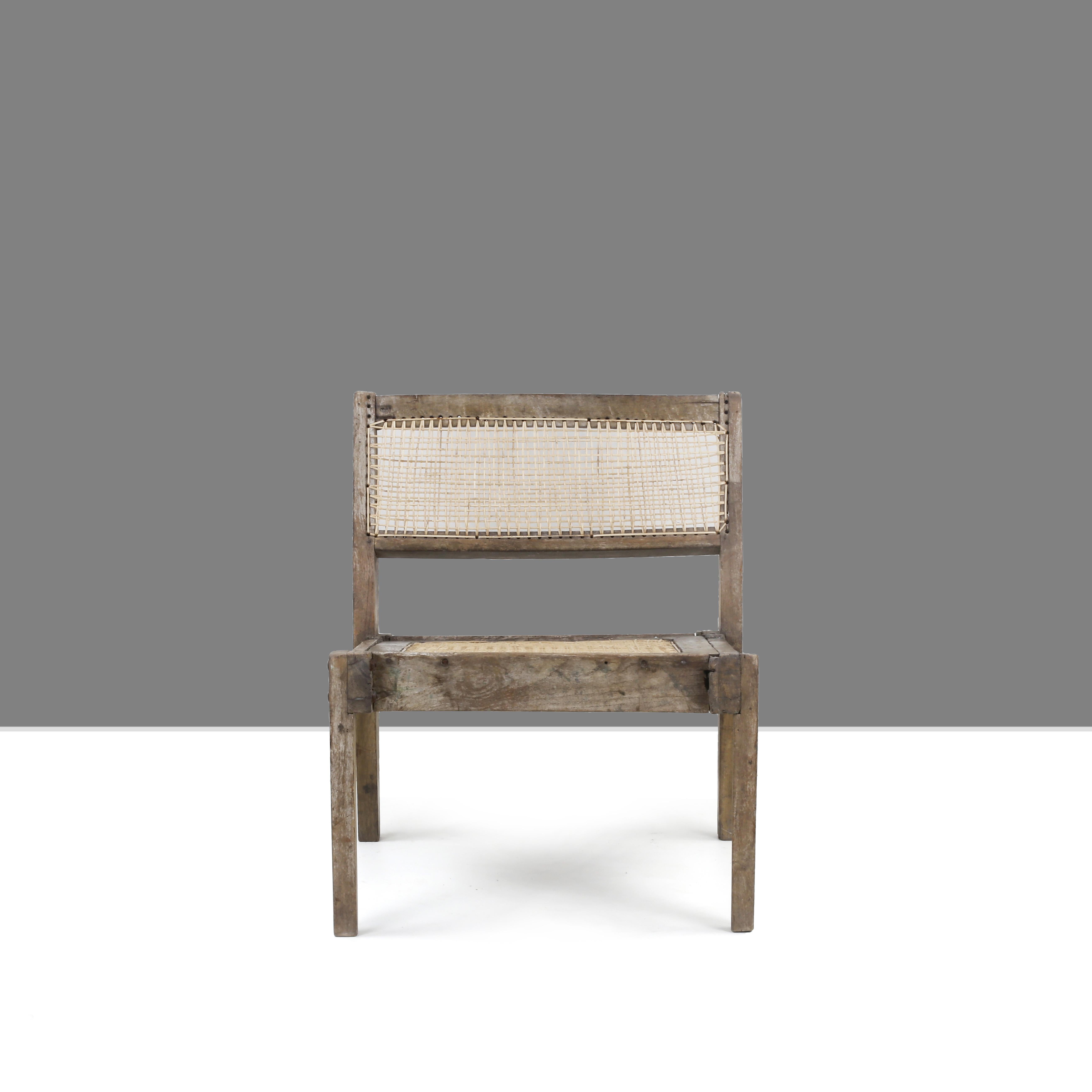 Pierre Jeanneret PJ-SI-10-A Easy Chair / Authentic Mid-Century Modern Chandigarh For Sale 1
