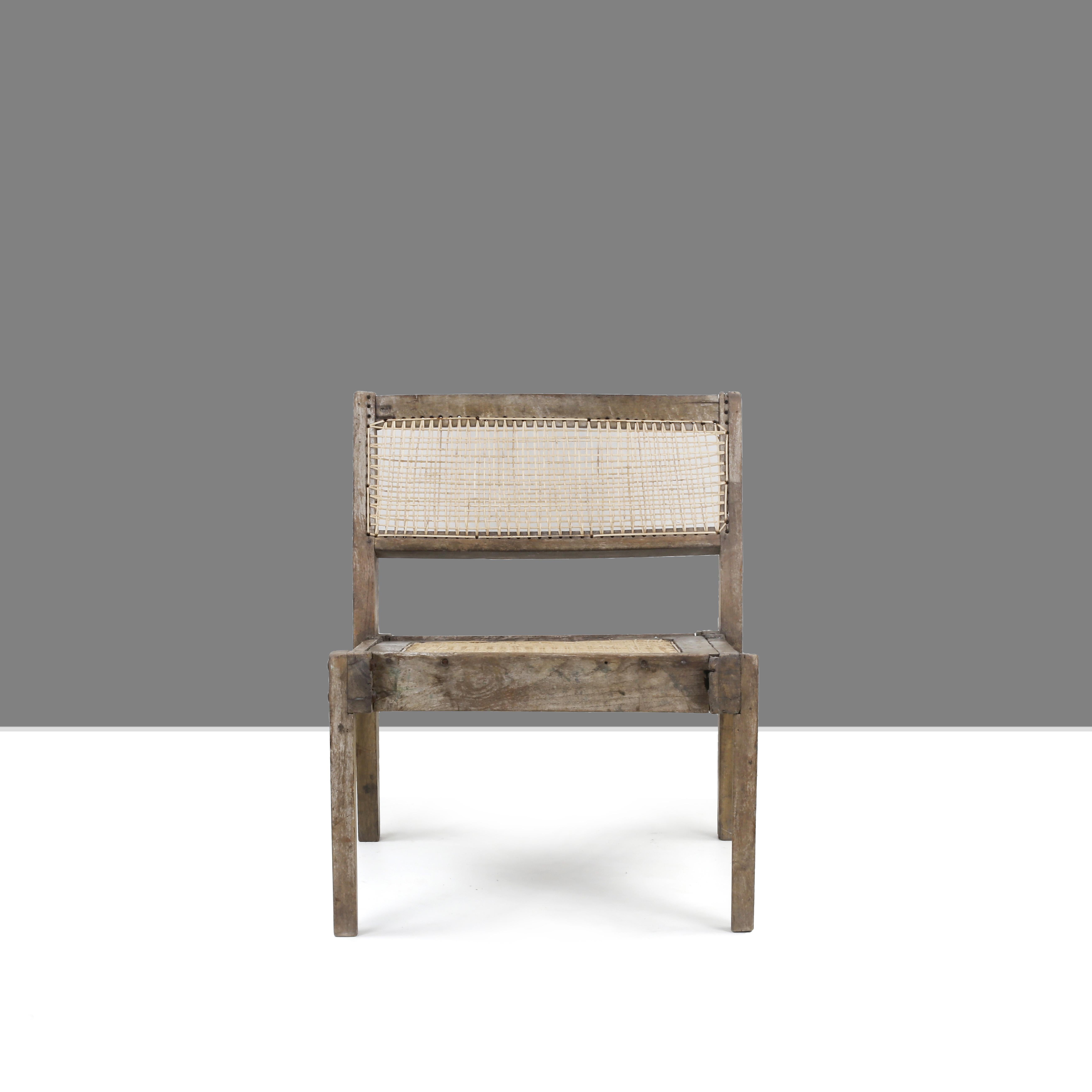 20ième siècle Chaise de cheminée Pierre Jeanneret PJ-SI-10-A authentique mi-siècle moderne en vente