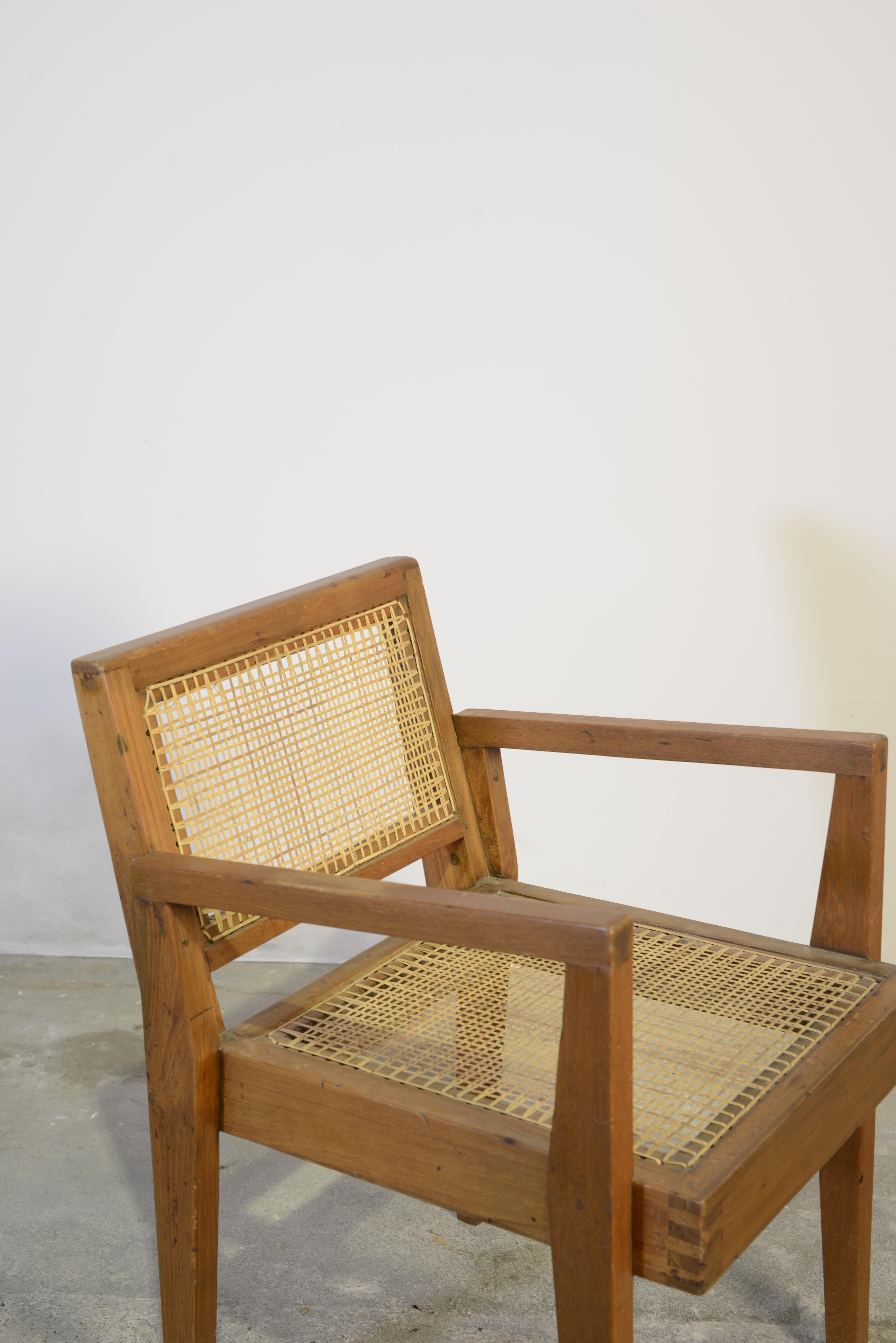 Chaises Pierre Jeanneret PJ-SI-20-A, 1955-1960, Authentique Mid-Century Modern 4