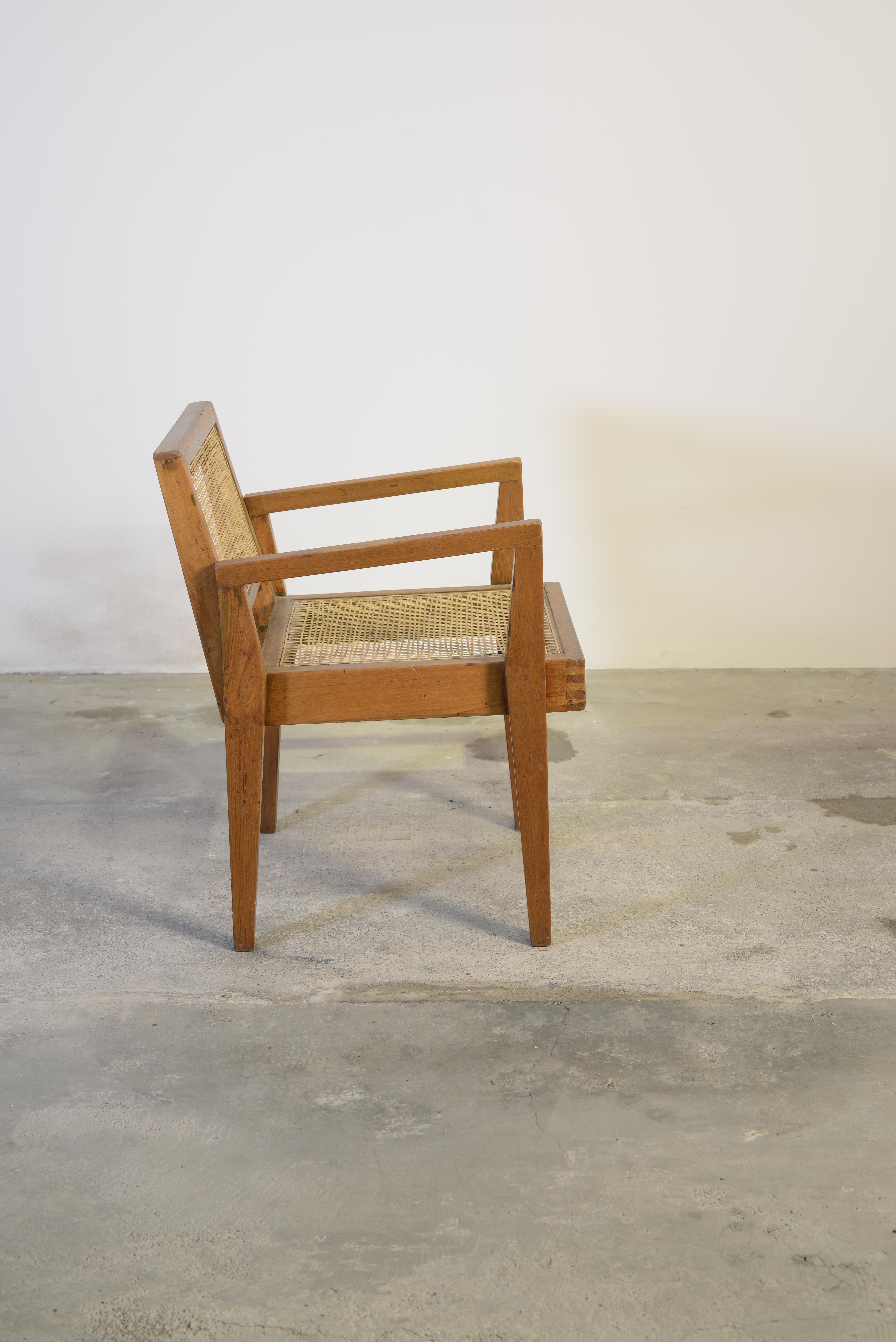 Mid-20th Century Pierre Jeanneret PJ-SI-20-A Chairs 1955-1960 / Authentic Mid-Century Modern