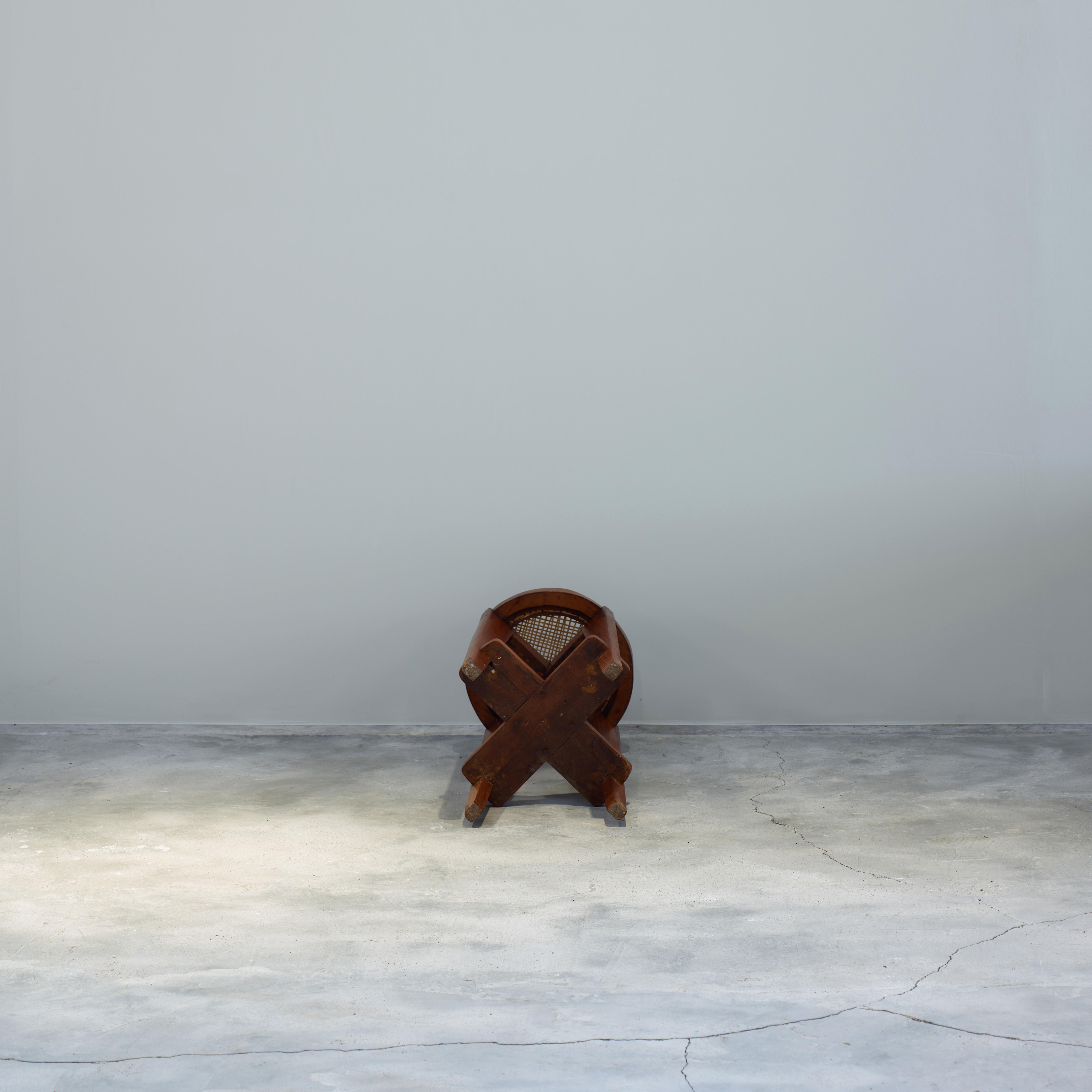 Tabouret haut Pierre Jeanneret PJ-SI-21-A authentique mi-siècle moderne en vente 1