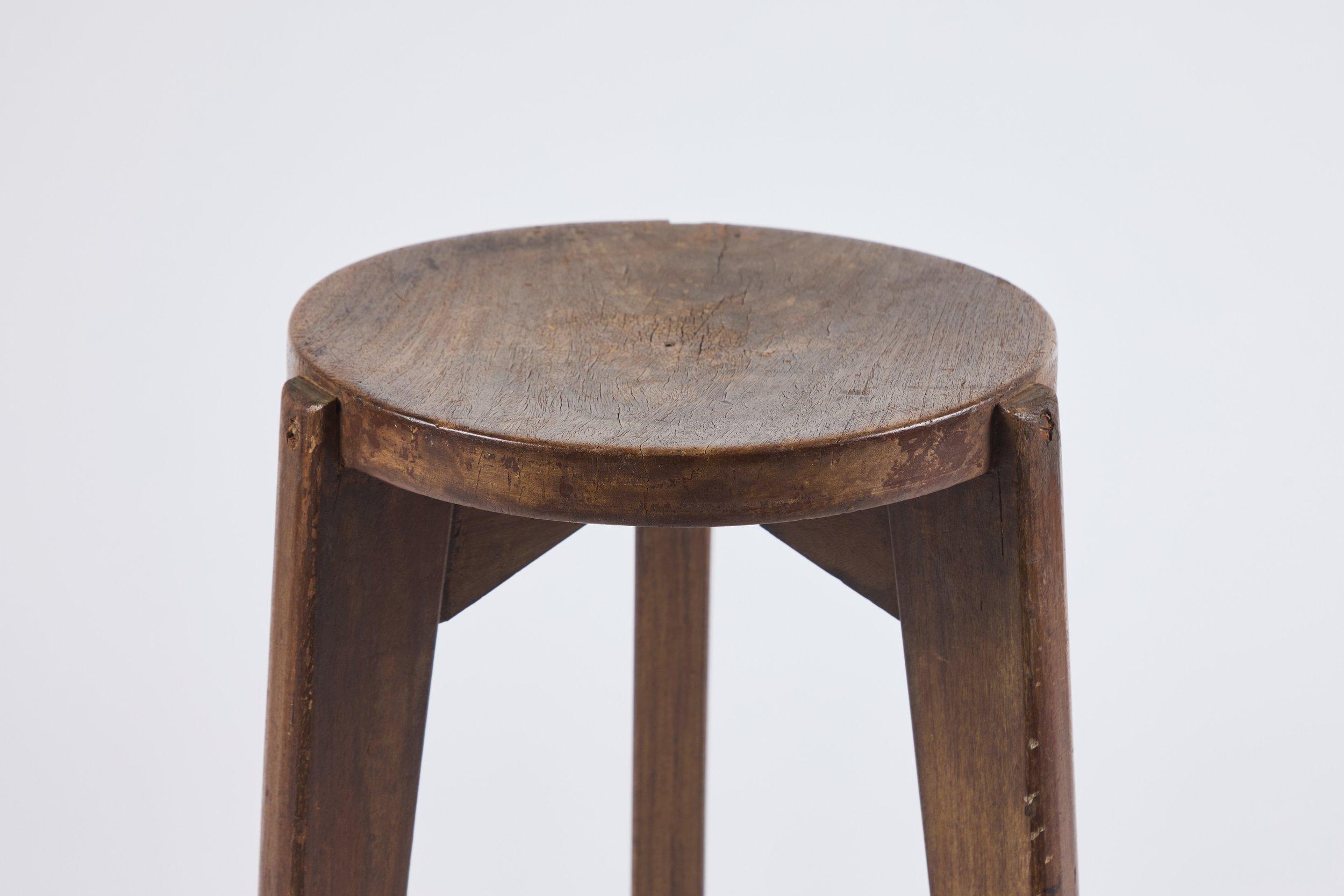 Mid-20th Century Pierre Jeanneret PJ-SI-22-A Stool For Sale