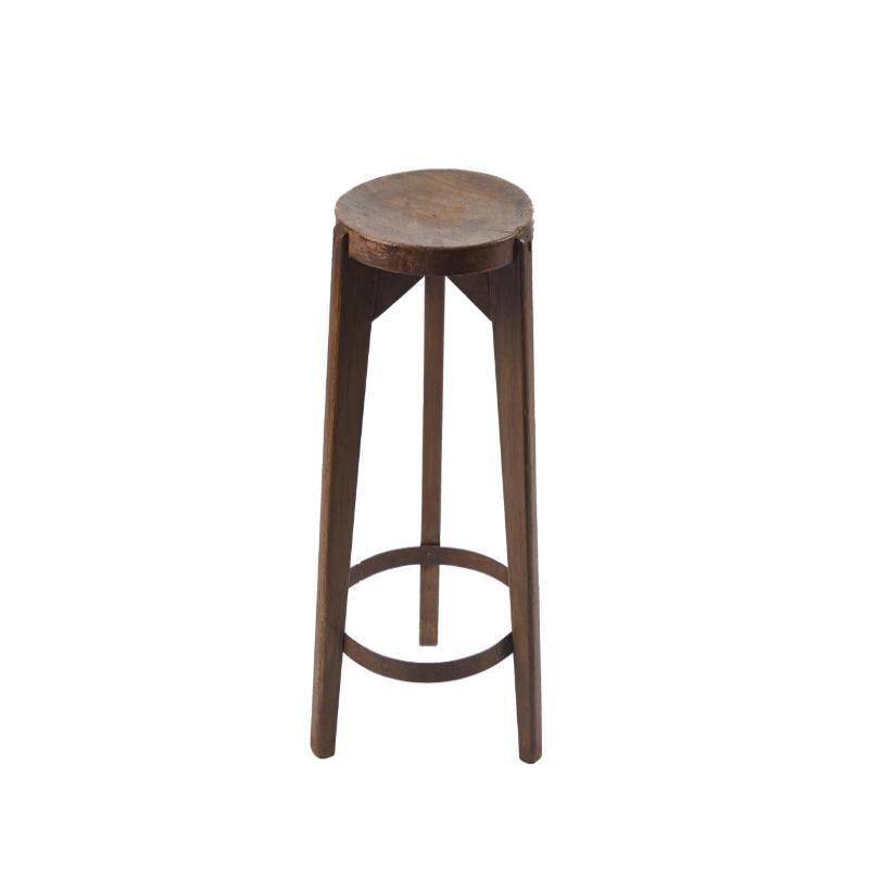 Wood Pierre Jeanneret PJ-SI-22-A Stool For Sale