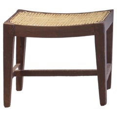 Pierre Jeanneret PJ-SI-24-A Square Stool / Authentic Mid-Century Modern