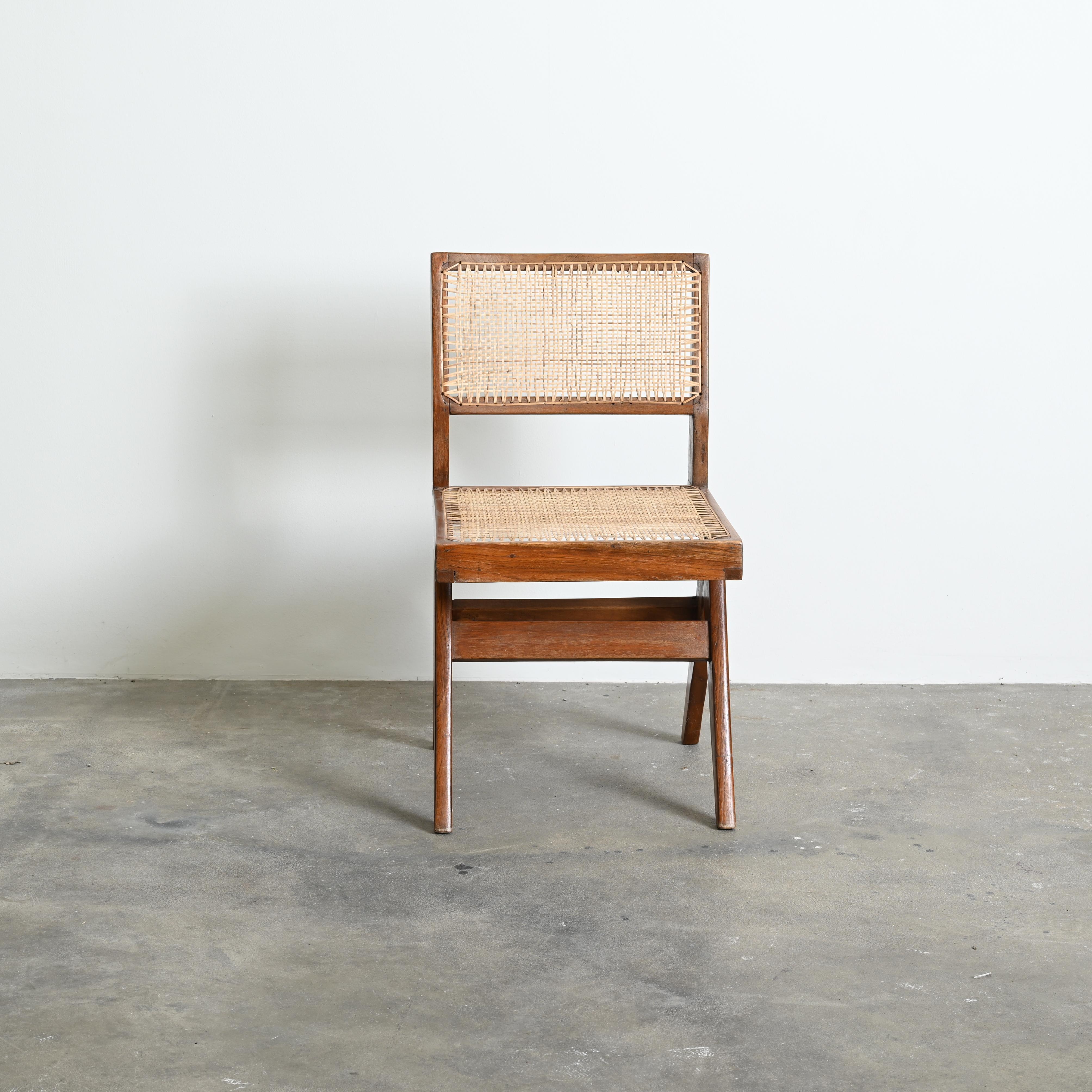 Pierre Jeanneret PJ-SI-25-A Chair / Authentic Mid-Century Modern Chandigarh For Sale 4