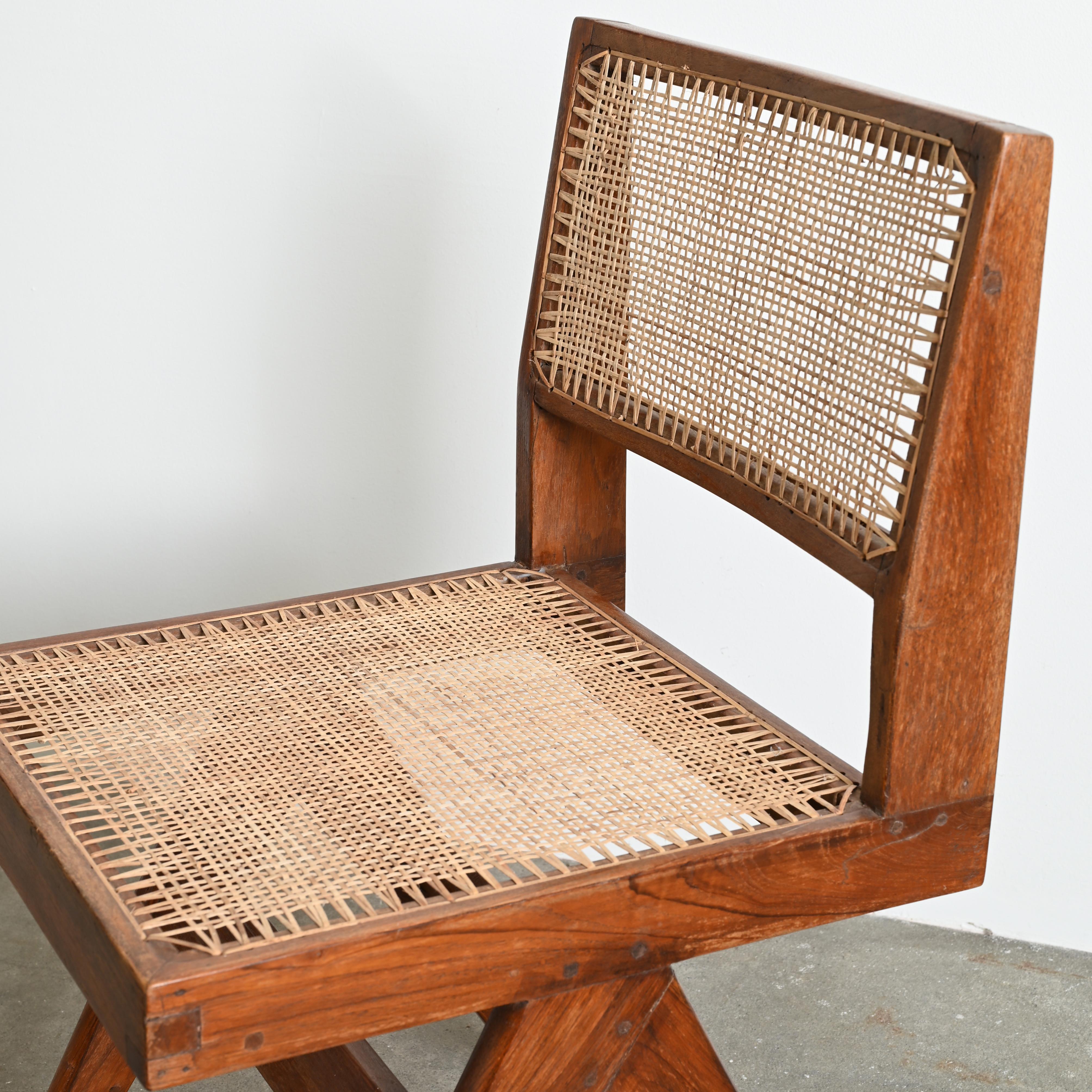 Pierre Jeanneret PJ-SI-25-A Chair / Authentic Mid-Century Modern Chandigarh For Sale 3