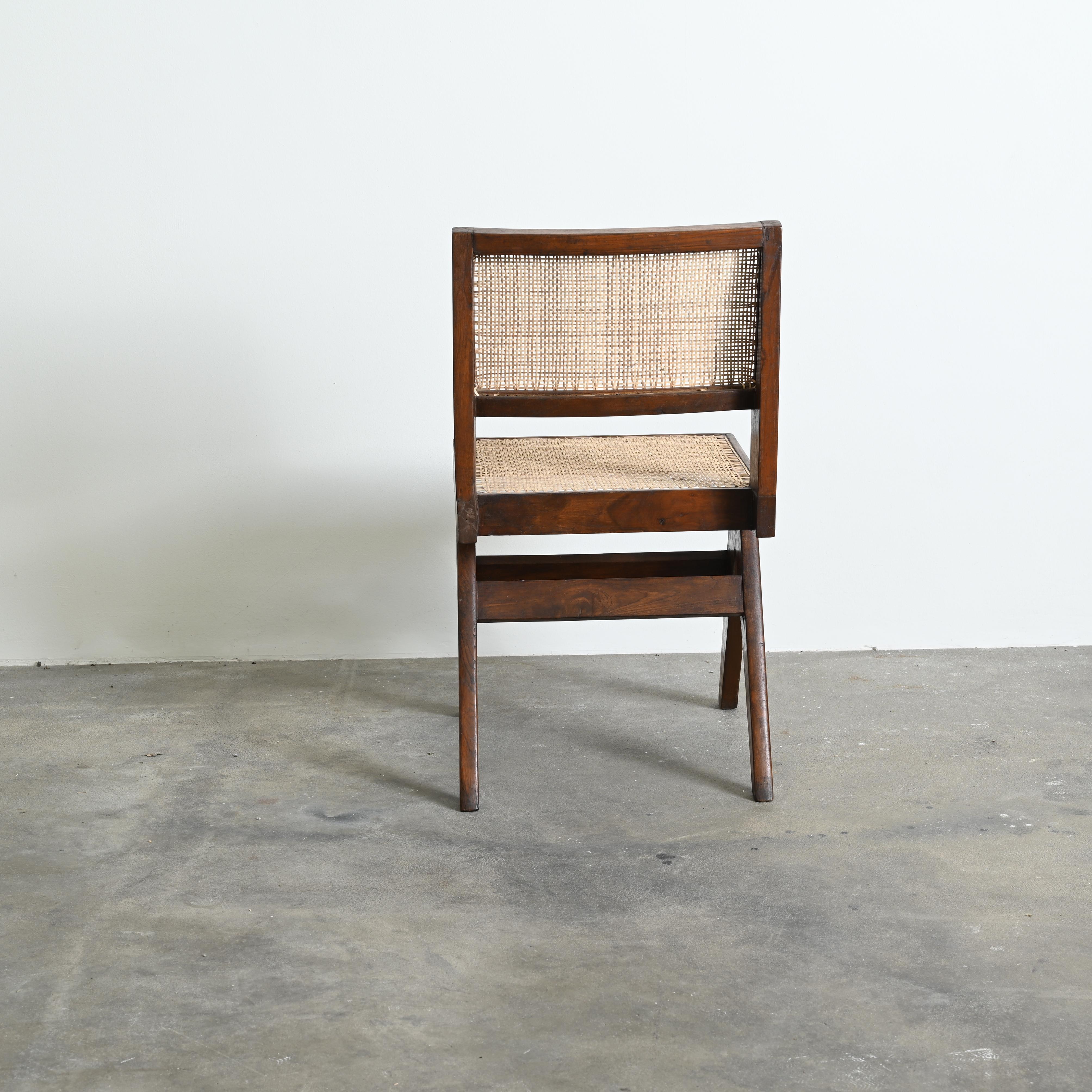 Pierre Jeanneret Pj-SI-25-A Chair / Authentic Mid-Century Modern Chandigarh For Sale 1