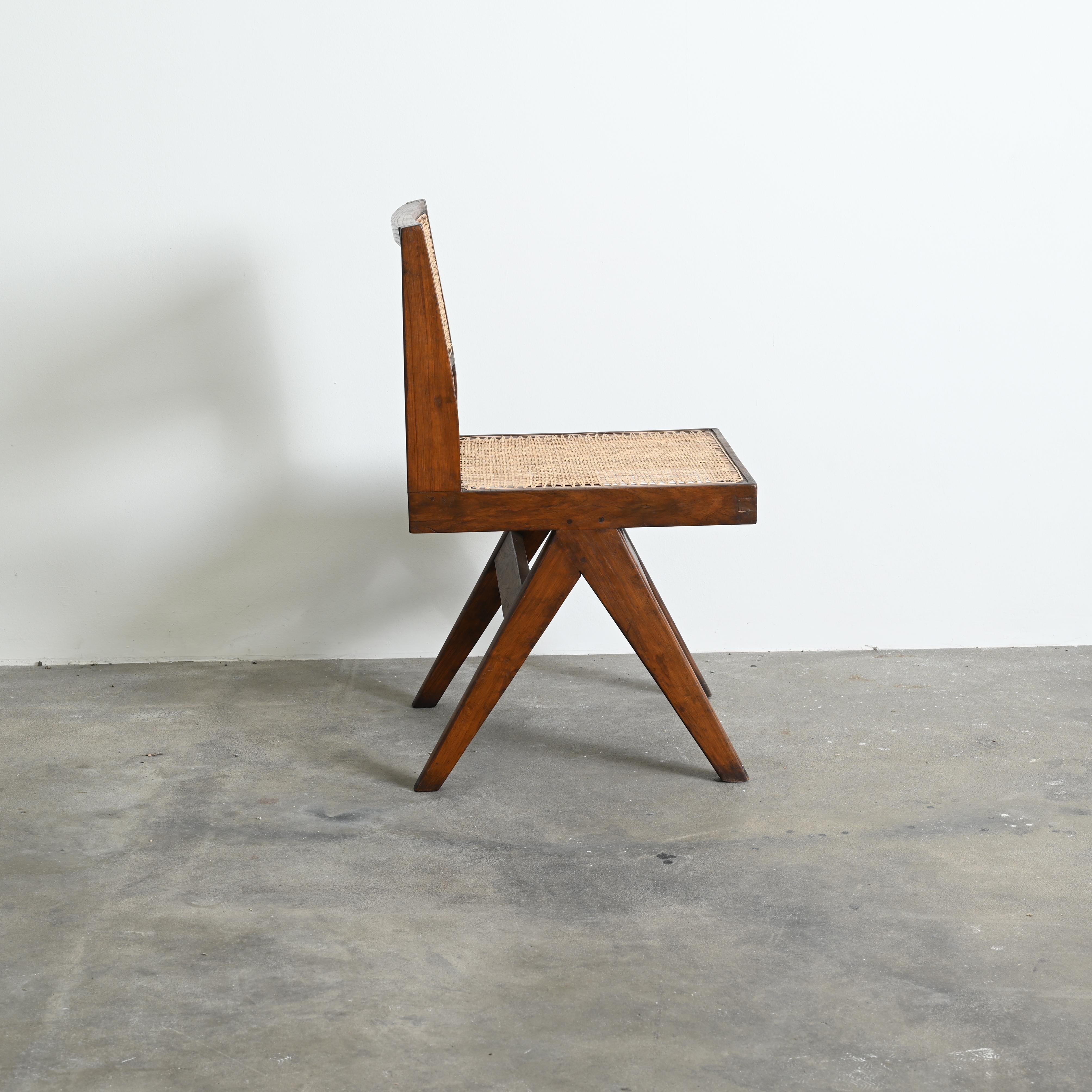 Pierre Jeanneret Pj-SI-25-A Chair / Authentic Mid-Century Modern Chandigarh For Sale 3