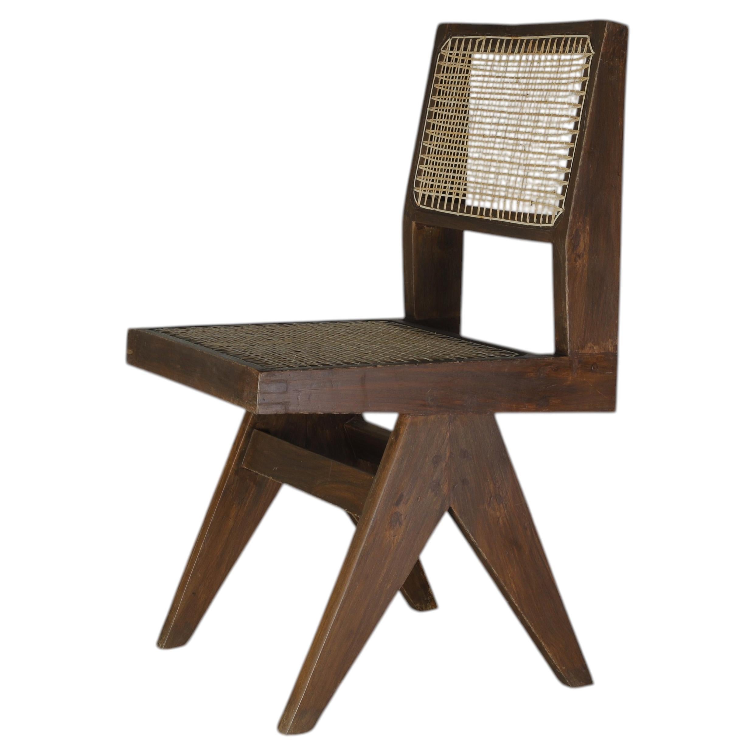 Pierre Jeanneret PJ-SI-25-A Chair / Authentic Mid-Century Modern Chandigarh