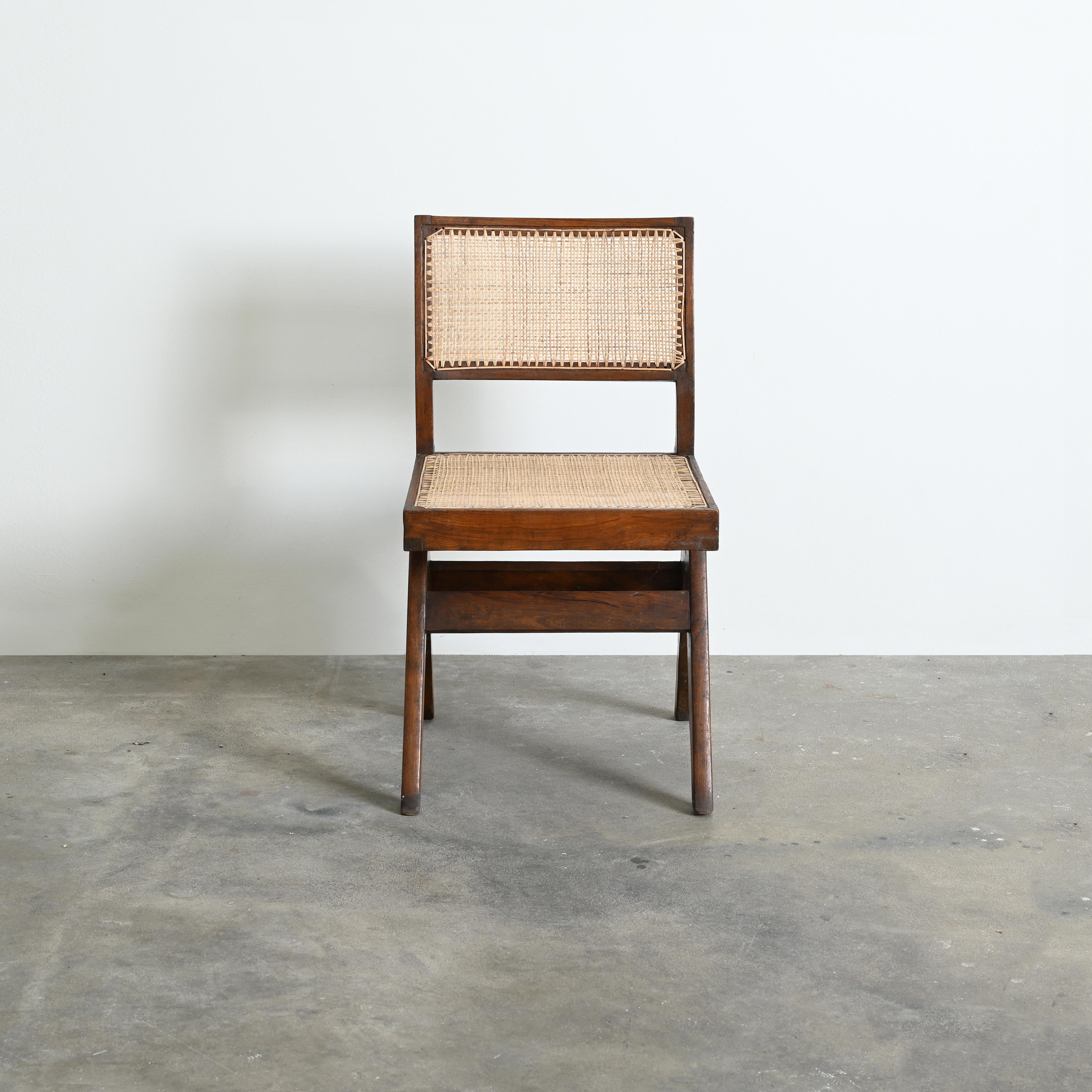 Pierre Jeanneret PJ-SI-25-A Pair of Chairs / Authentic Mid-Century Chandigarh For Sale 6
