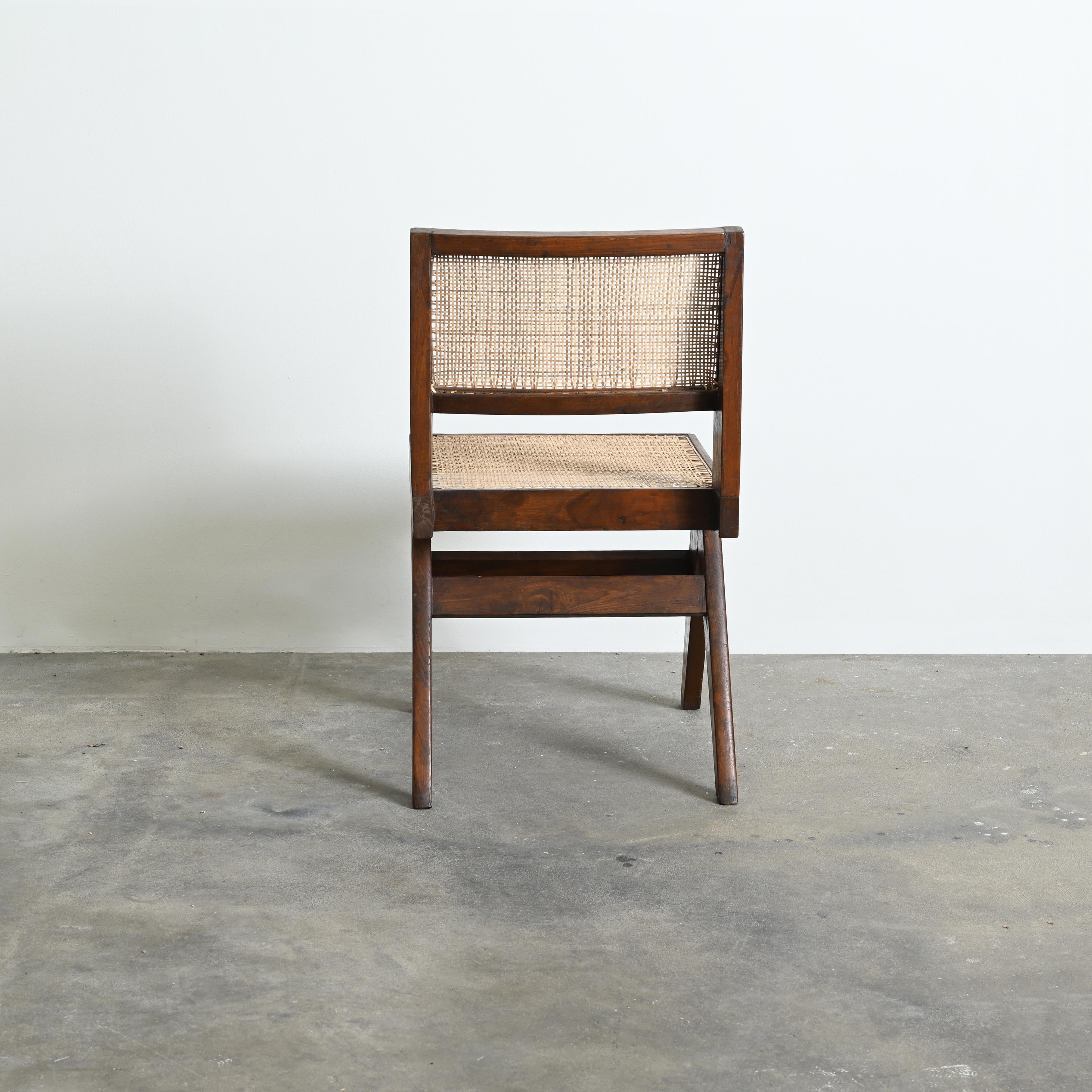 Pierre Jeanneret PJ-SI-25-A, Paar Stühle, authentisch, Mid-Century Chandigarh im Angebot 10