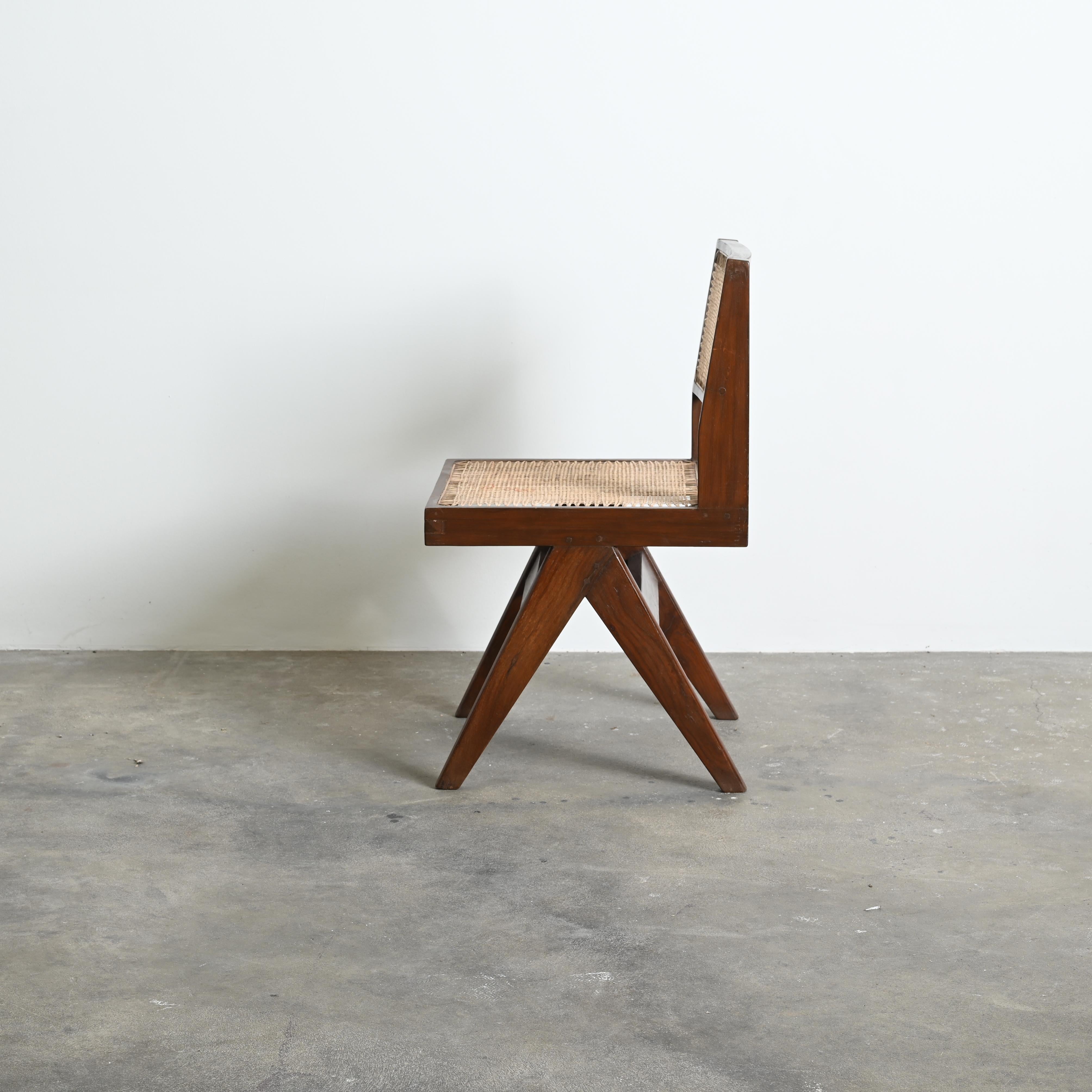 Pierre Jeanneret PJ-SI-25-A, Paar Stühle, authentisch, Mid-Century Chandigarh (Moderne der Mitte des Jahrhunderts) im Angebot