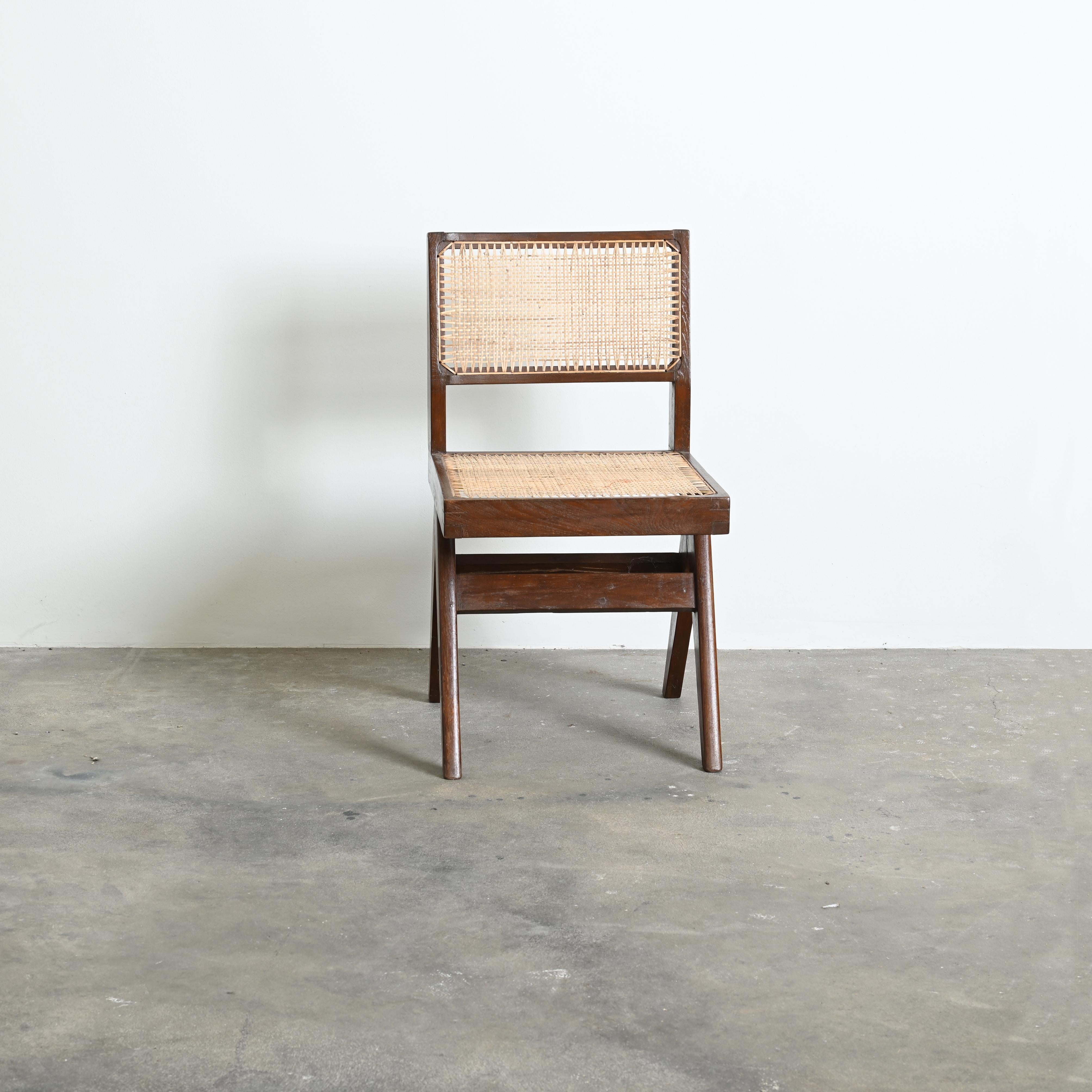Pierre Jeanneret PJ-SI-25-A, Paar Stühle, authentisch, Mid-Century Chandigarh im Angebot 2