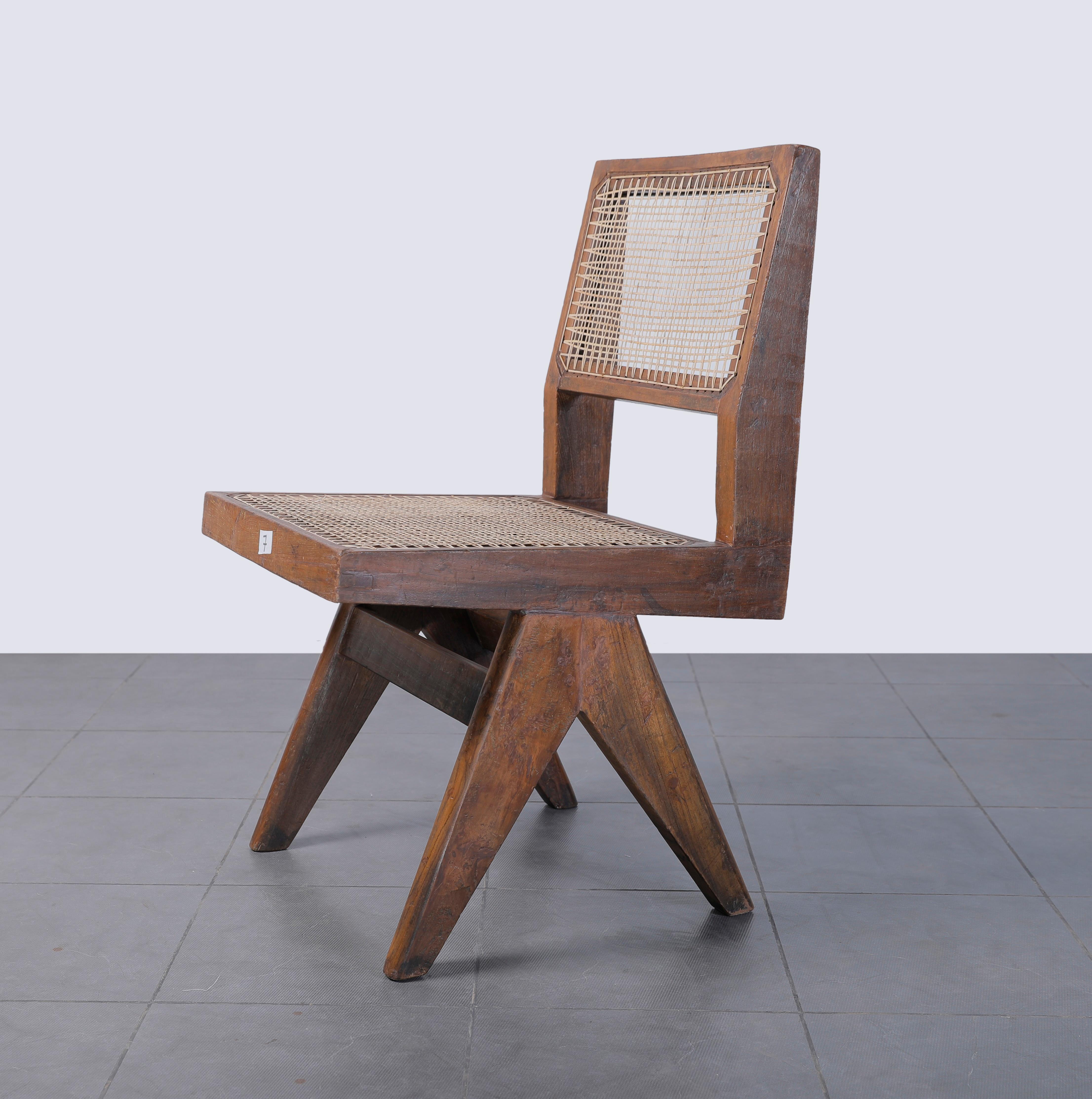 Pierre Jeanneret Pj-SI-25-A Set of 10  / Authentic Mid-Century Modern Chandigarh For Sale 1