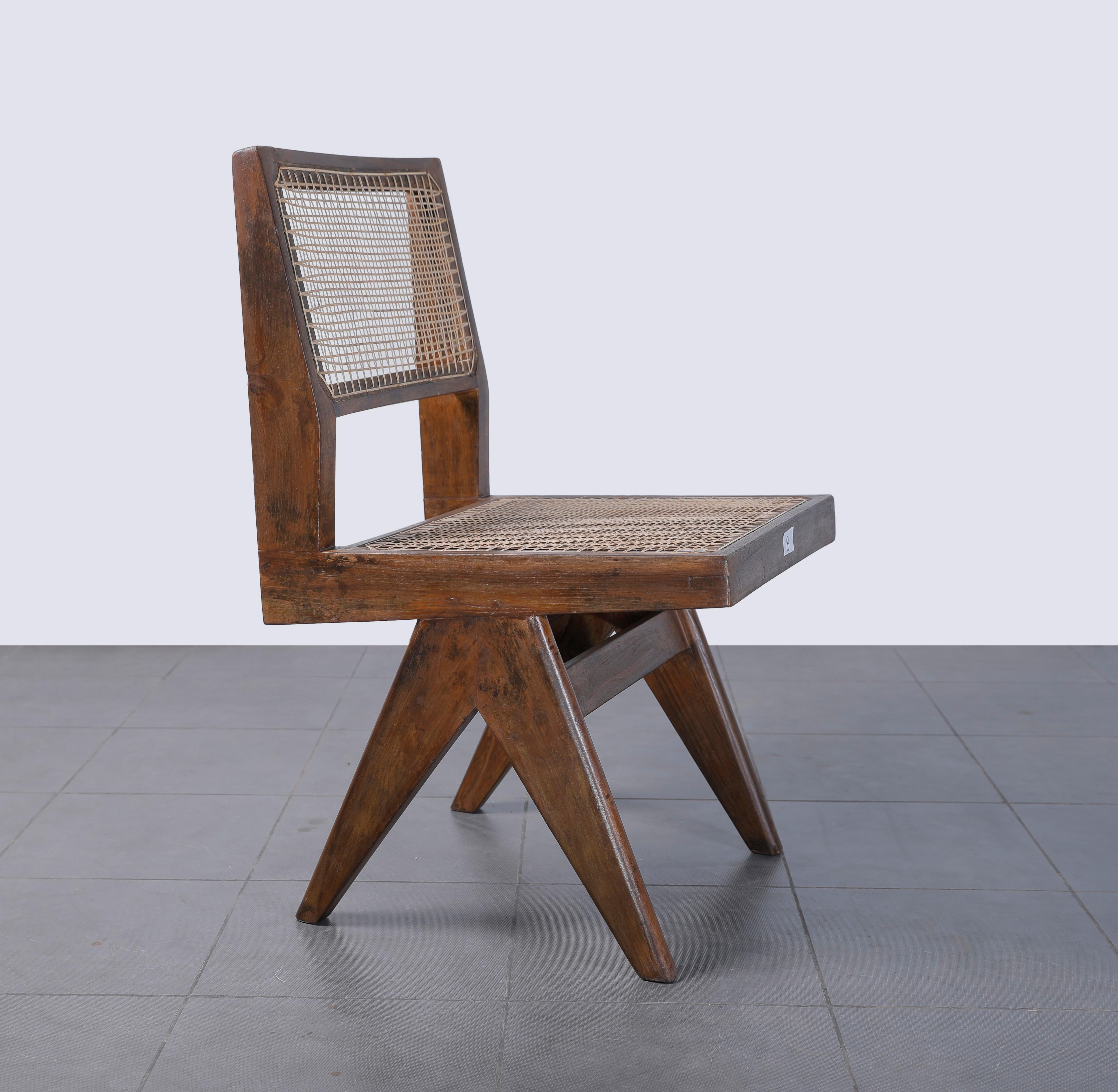 Pierre Jeanneret Pj-SI-25-A Set of 10  / Authentic Mid-Century Modern Chandigarh For Sale 2