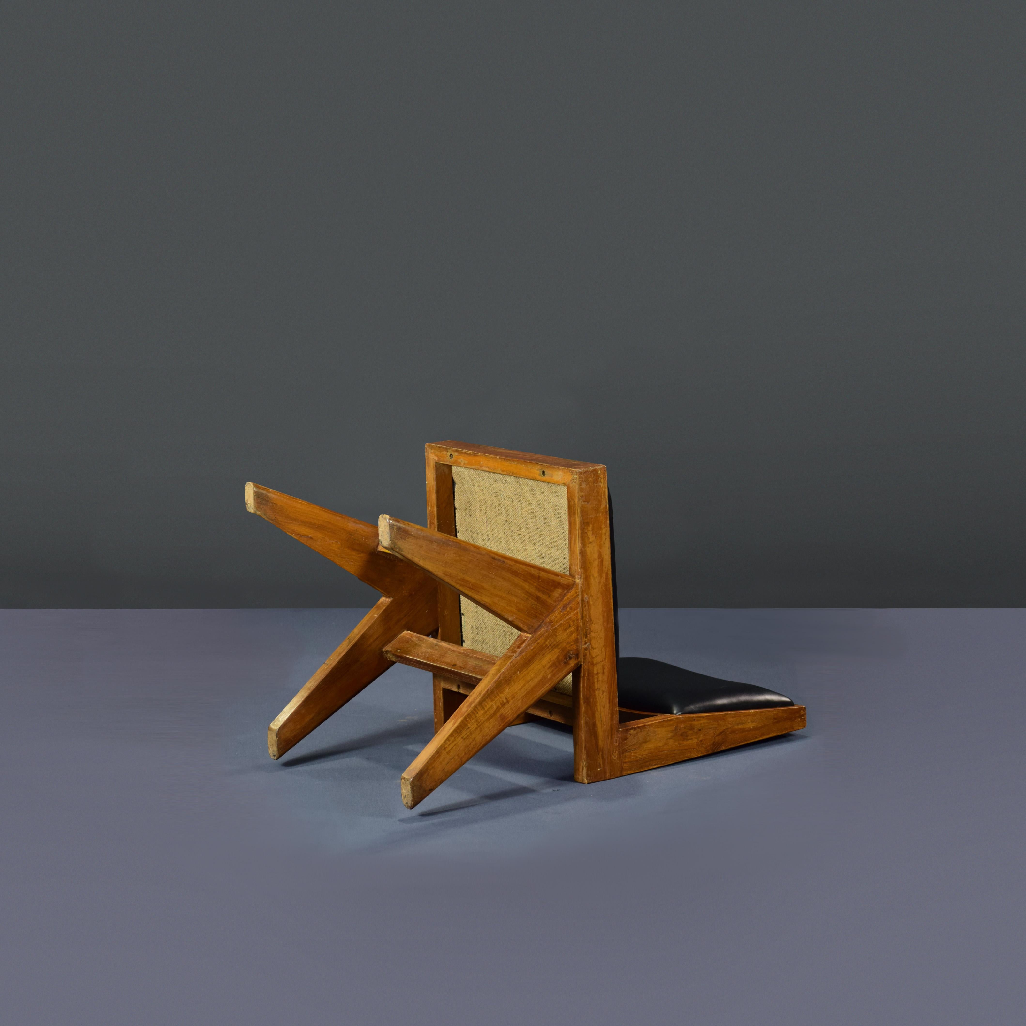 Pierre Jeanneret PJ-SI-25-E Chaise d'étudiant/Authentique Mid-Century Modern en vente 3
