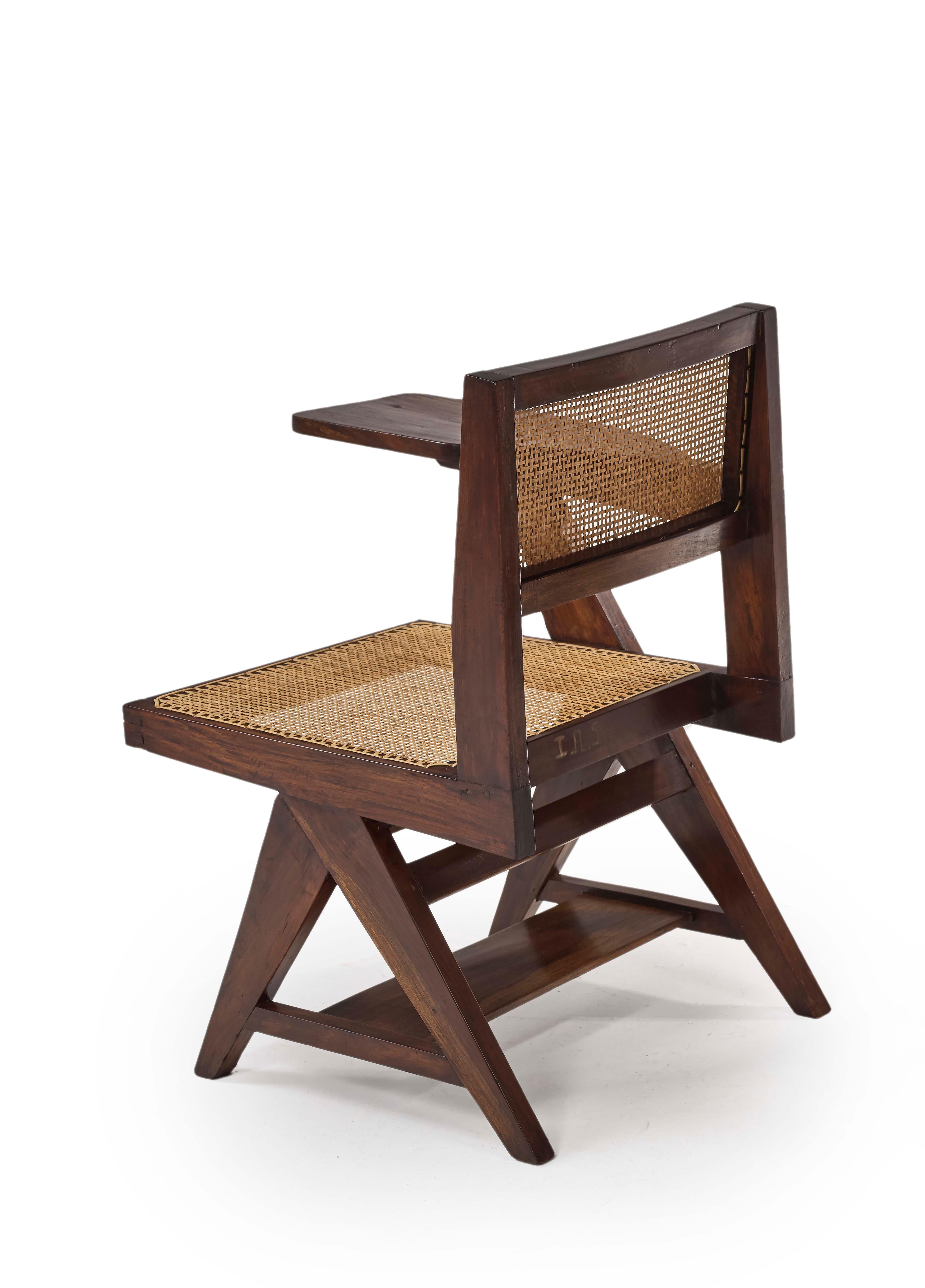 Pierre Jeanneret, PJ-SI-26-A, Writing Chair In Good Condition For Sale In Paris, FR