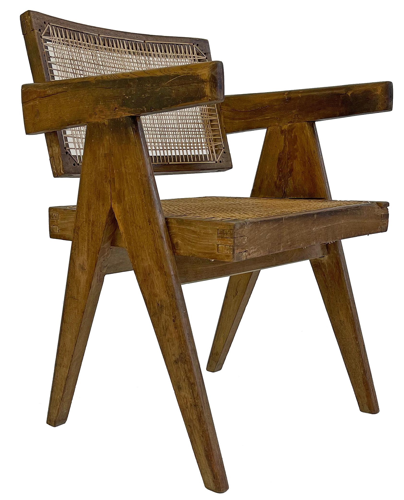 Pierre Jeanneret PJ-SI-28-A Dining Chairs Set of 10 in Teak 1