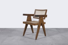 Pierre Jeanneret PJ-SI-28-A Office Chair / Authentic Mid-Century Modern
