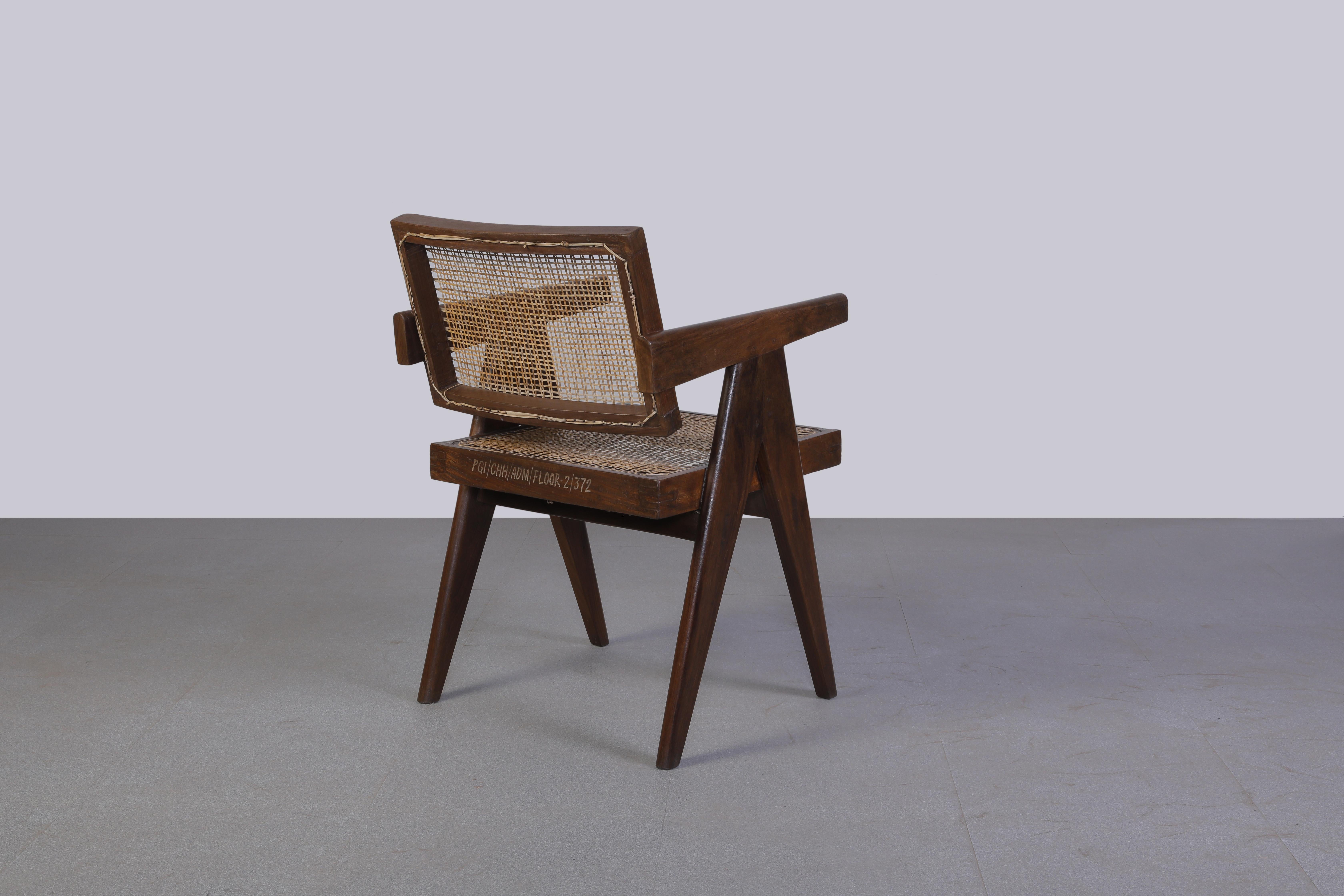 Pierre Jeanneret PJ-SI-28-A Set of 8 Chairs / Authentic Mid-Century Modern 2