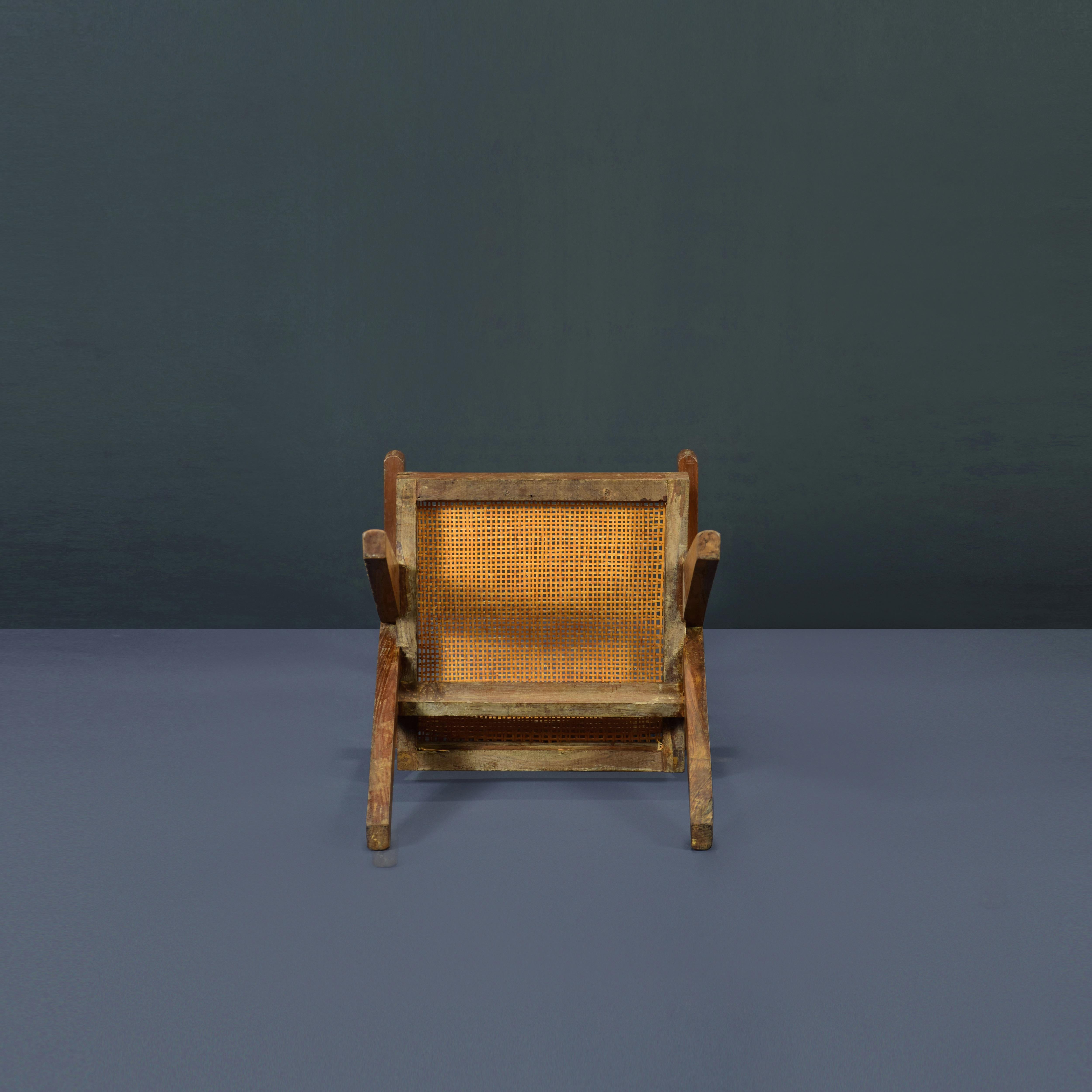 Pierre Jeanneret PJ-SI-28-B Armchair / Authentic Mid-Century Modern For Sale 3