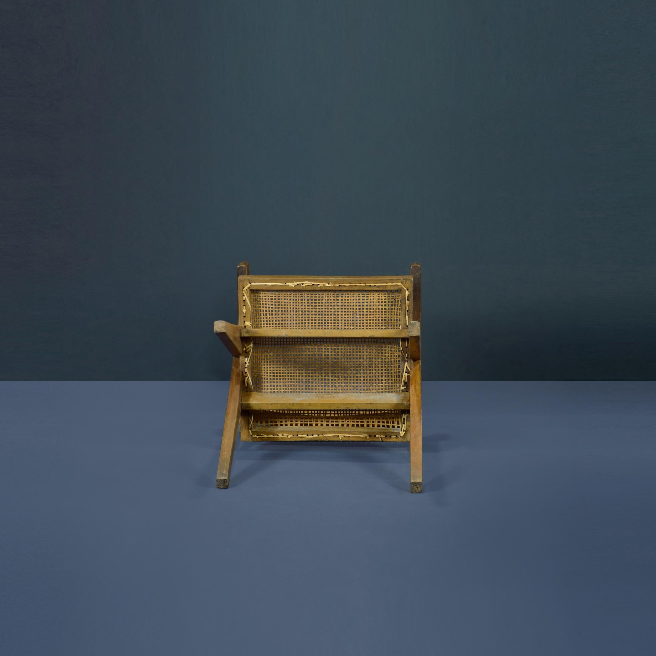 Pierre Jeanneret PJ-SI-28-B Sessel / Authentischer Mid-Century Modern Sessel im Angebot 2