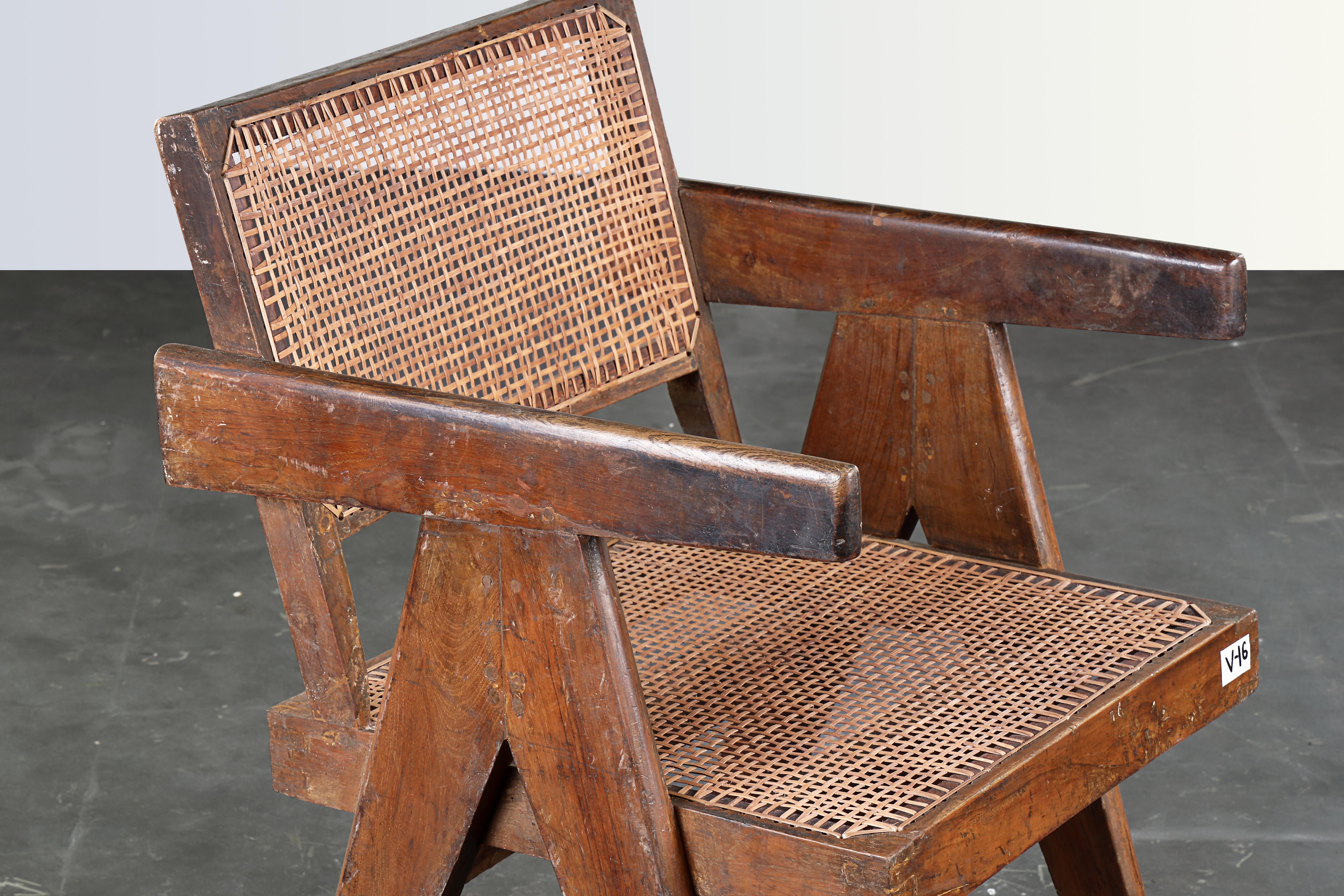 Pierre Jeanneret Office Cane Chair  Authentic Mid-Century Modern PJ-SI-28-B 2