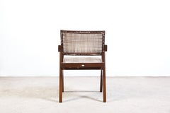 Pierre Jeanneret PJ-SI-28-B Office Cane Armchair/Authentic Mid-Century Modern