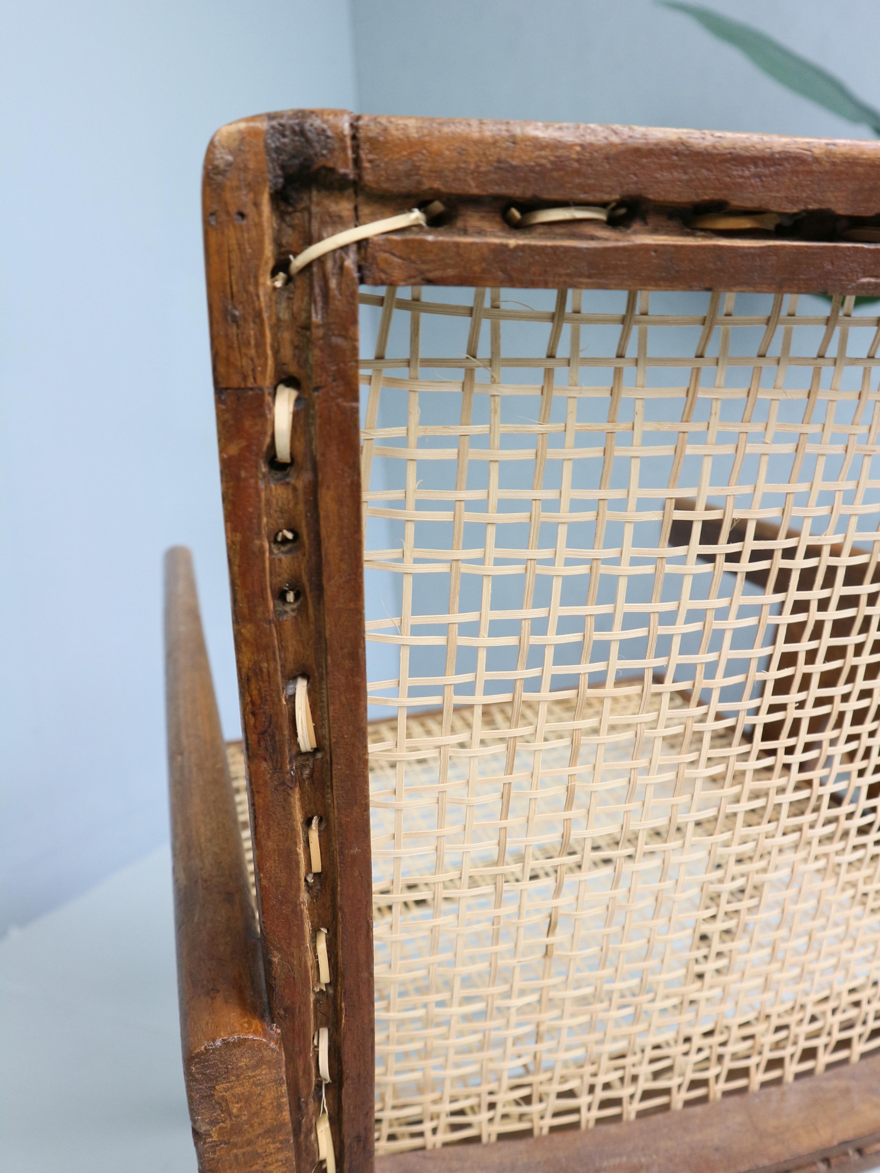 20ième siècle Pierre Jeanneret PJ-SI-29-A Easy Cane Chair / Authentique Mid-Century Modern 1950s en vente