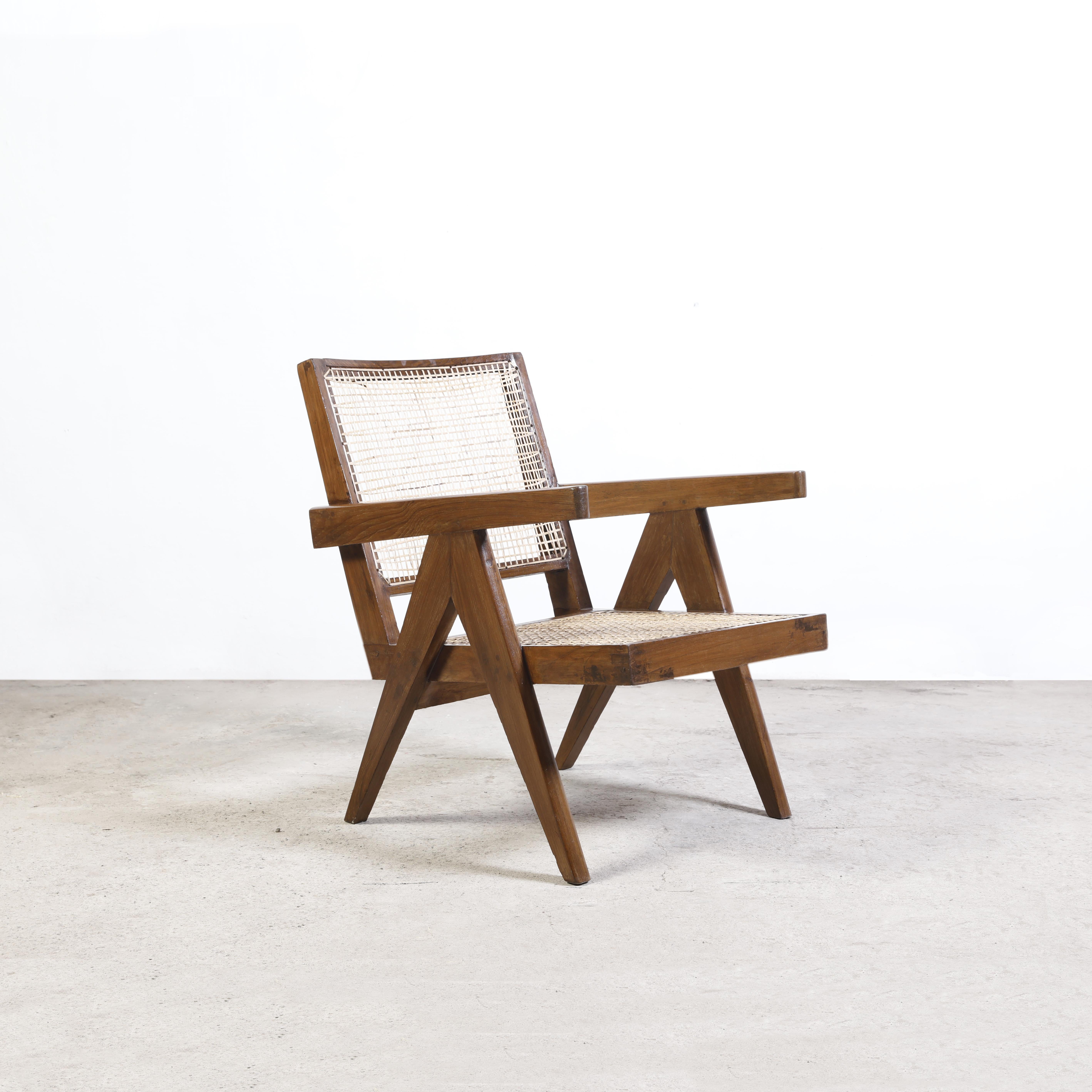 Pierre Jeanneret PJ-SI-29-A Sillón de Bastón / Auténtico Moderno de Mediados de Siglo en Bueno estado para la venta en Zürich, CH