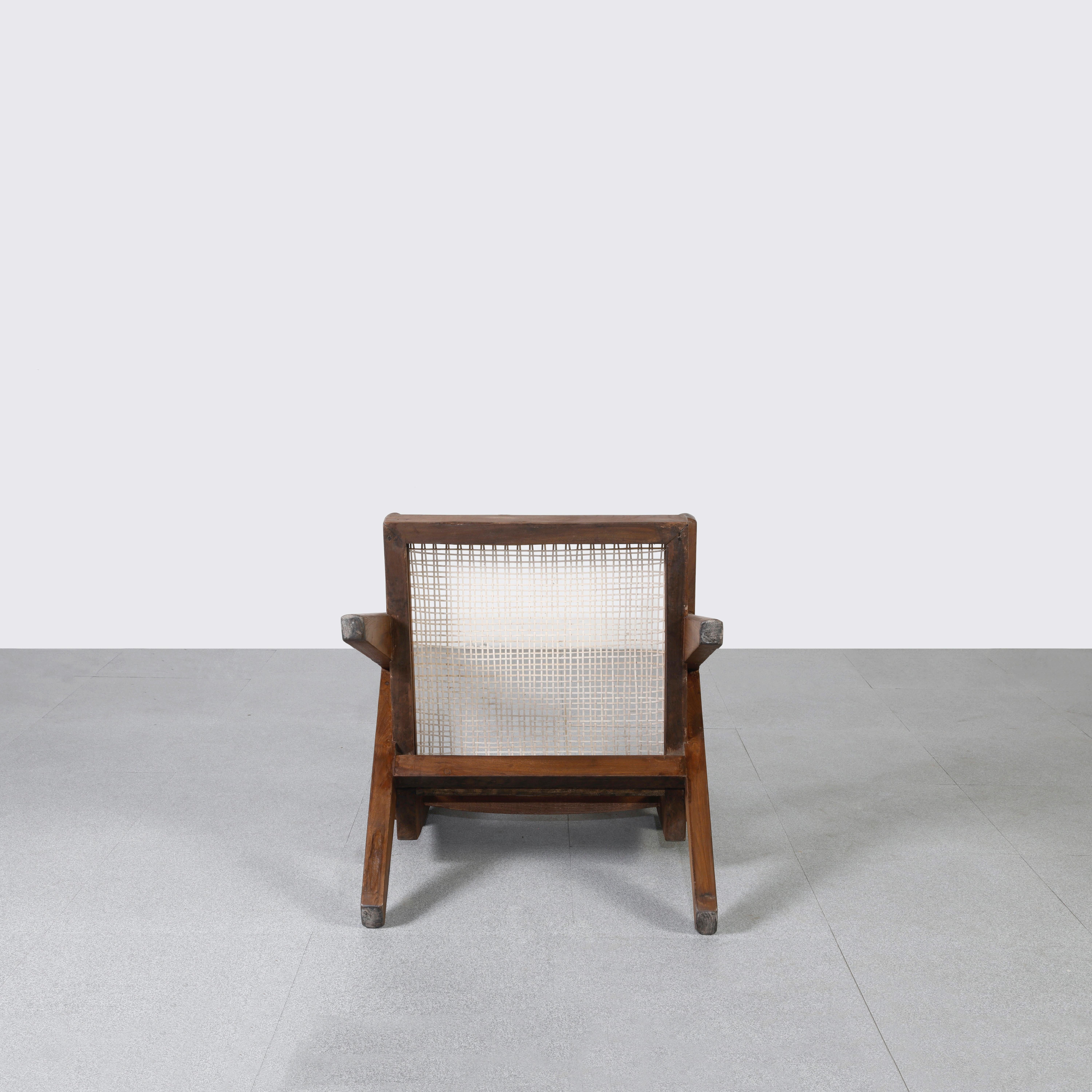 Mid-20th Century Pierre Jeanneret PJ-SI-29-A Easy Chair / Authentic Mid-Century Modern For Sale