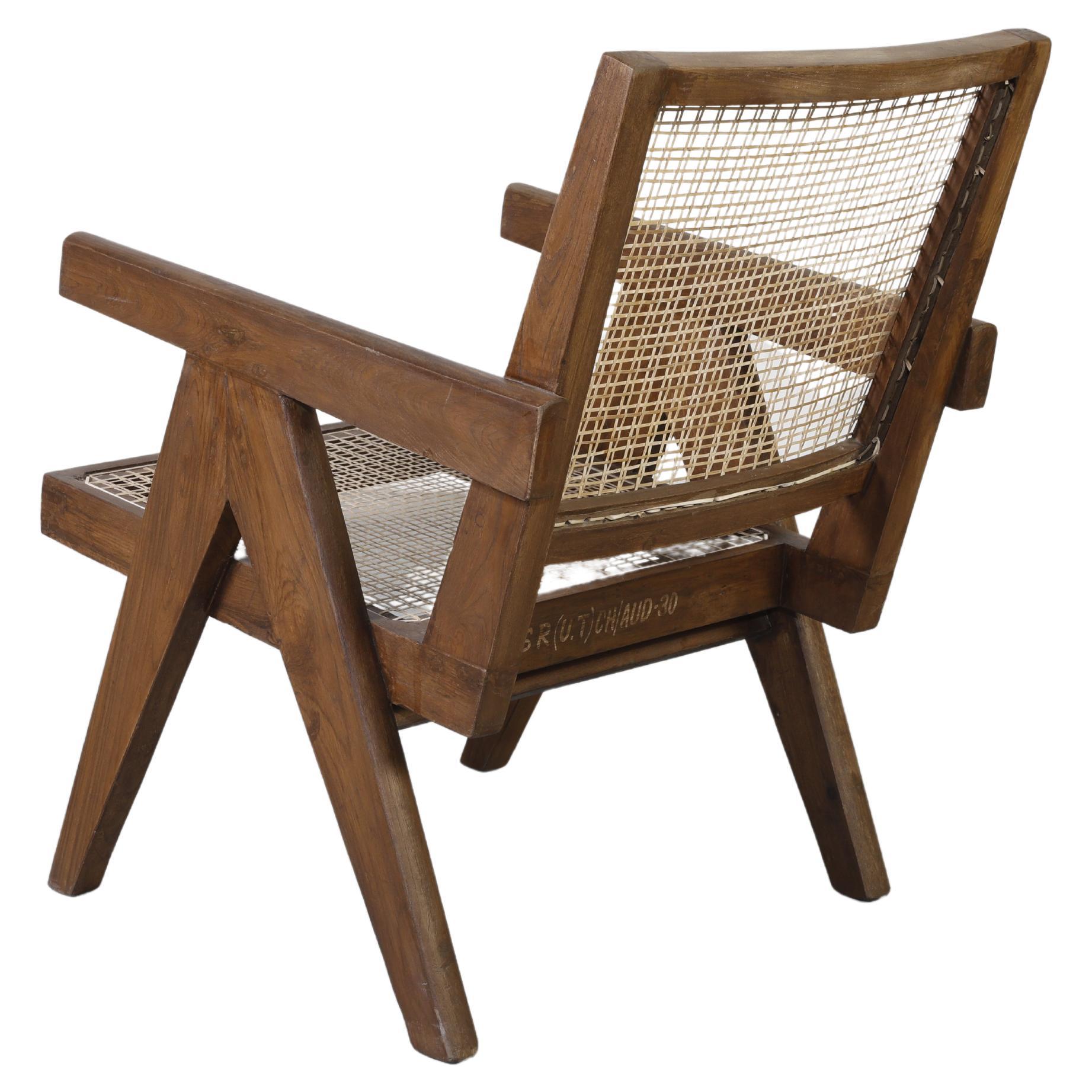Pierre Jeanneret PJ-SI-29-A Easy Chair / Authentic Mid-Century Modern For Sale