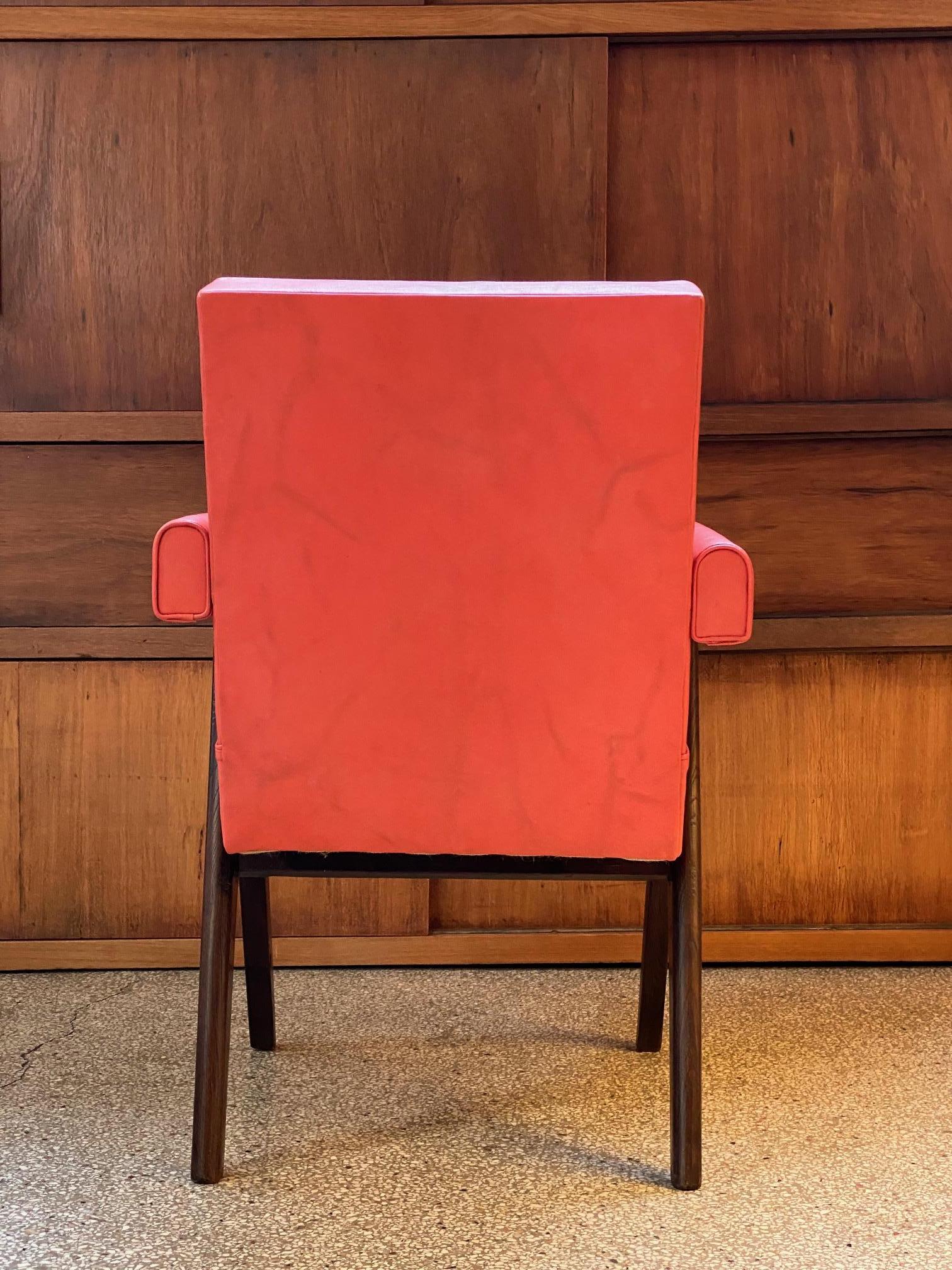 Indian Pierre Jeanneret, PJ-SI-30-A, Committee Armchair, Chandigarh, circa 1955