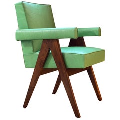 Pierre Jeanneret, PJ-SI-30-A, Committee Armchair, Chandigarh, circa 1955