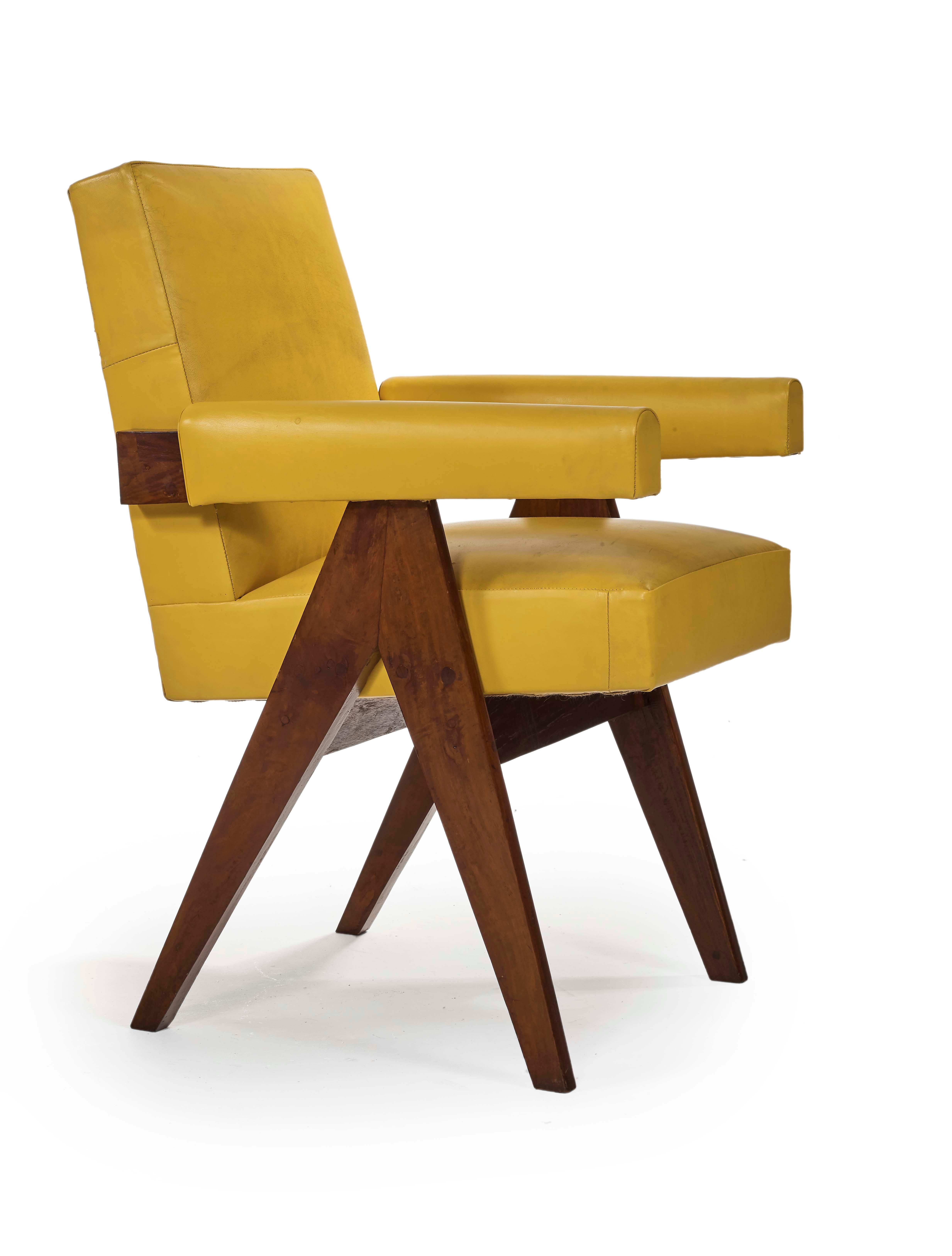 Indian Pierre Jeanneret, PJ-SI-30-C, Committee Armchair, Chandigarh, circa 1955