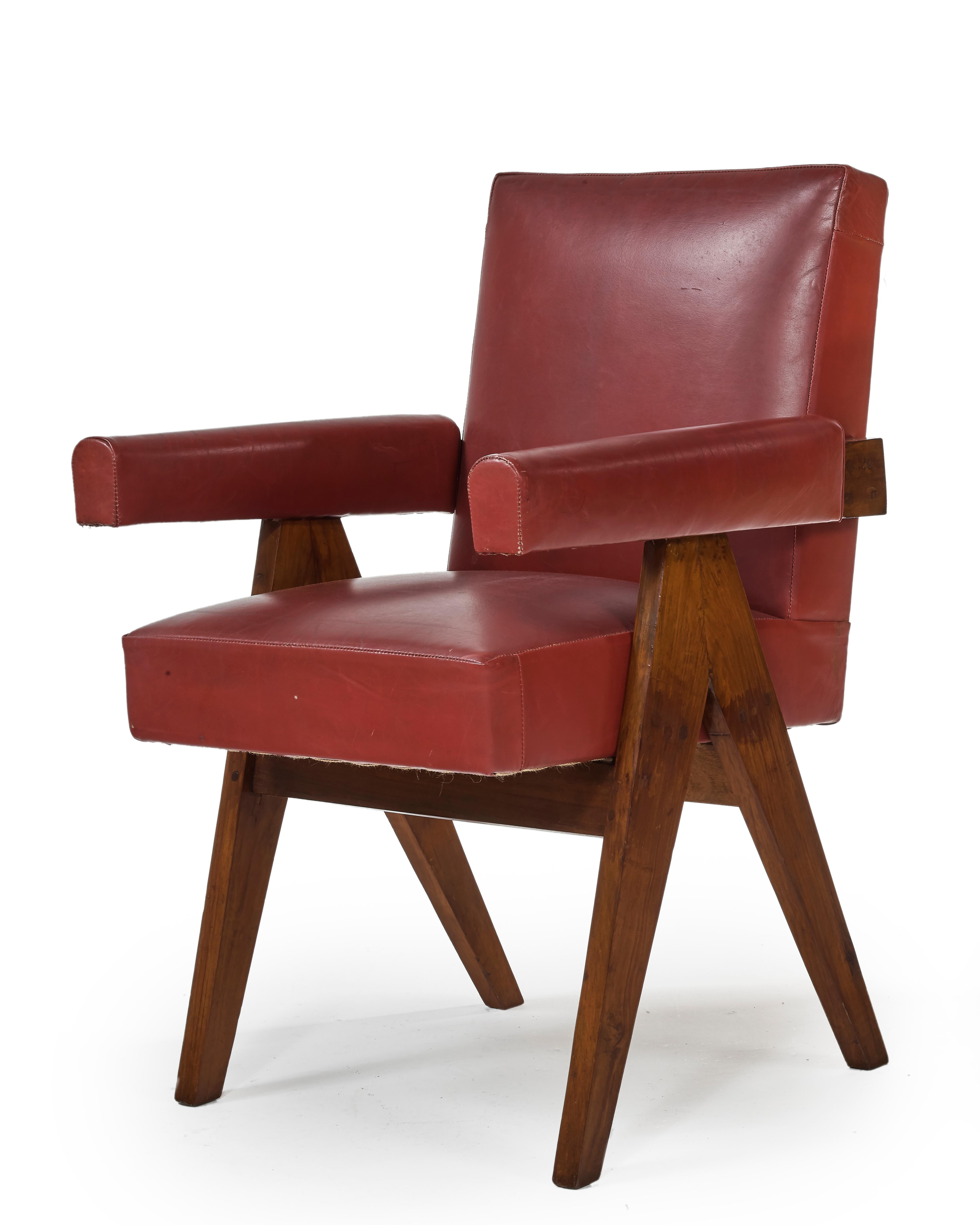 Pierre Jeanneret, PJ-SI-30-C, Sillón de comité, Chandigarh, hacia 1955 Indio en venta