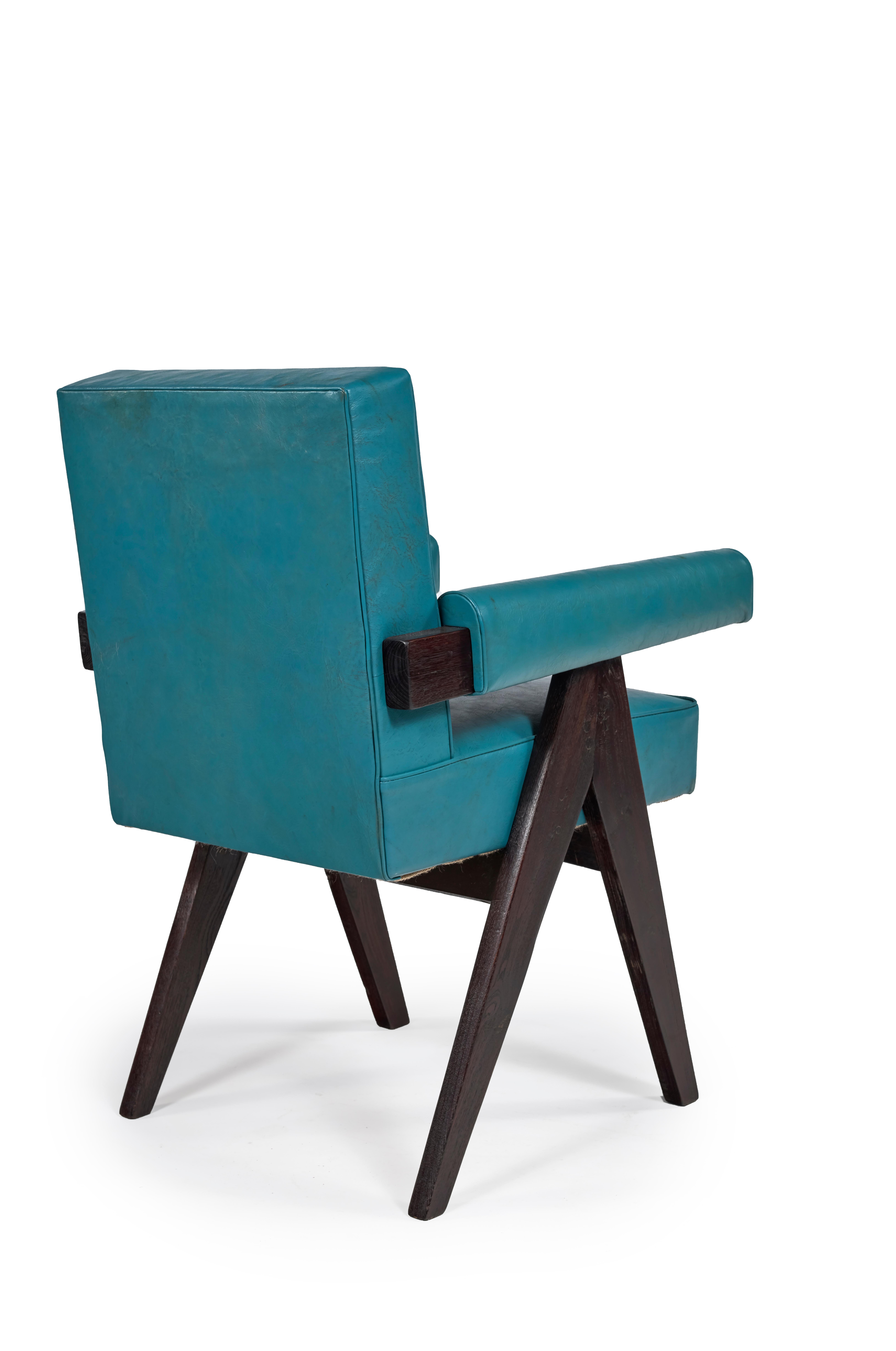 Pierre Jeanneret, PJ-SI-30-C, Ausschusssessel, Chandigarh, um 1955 im Zustand „Gut“ im Angebot in Paris, FR