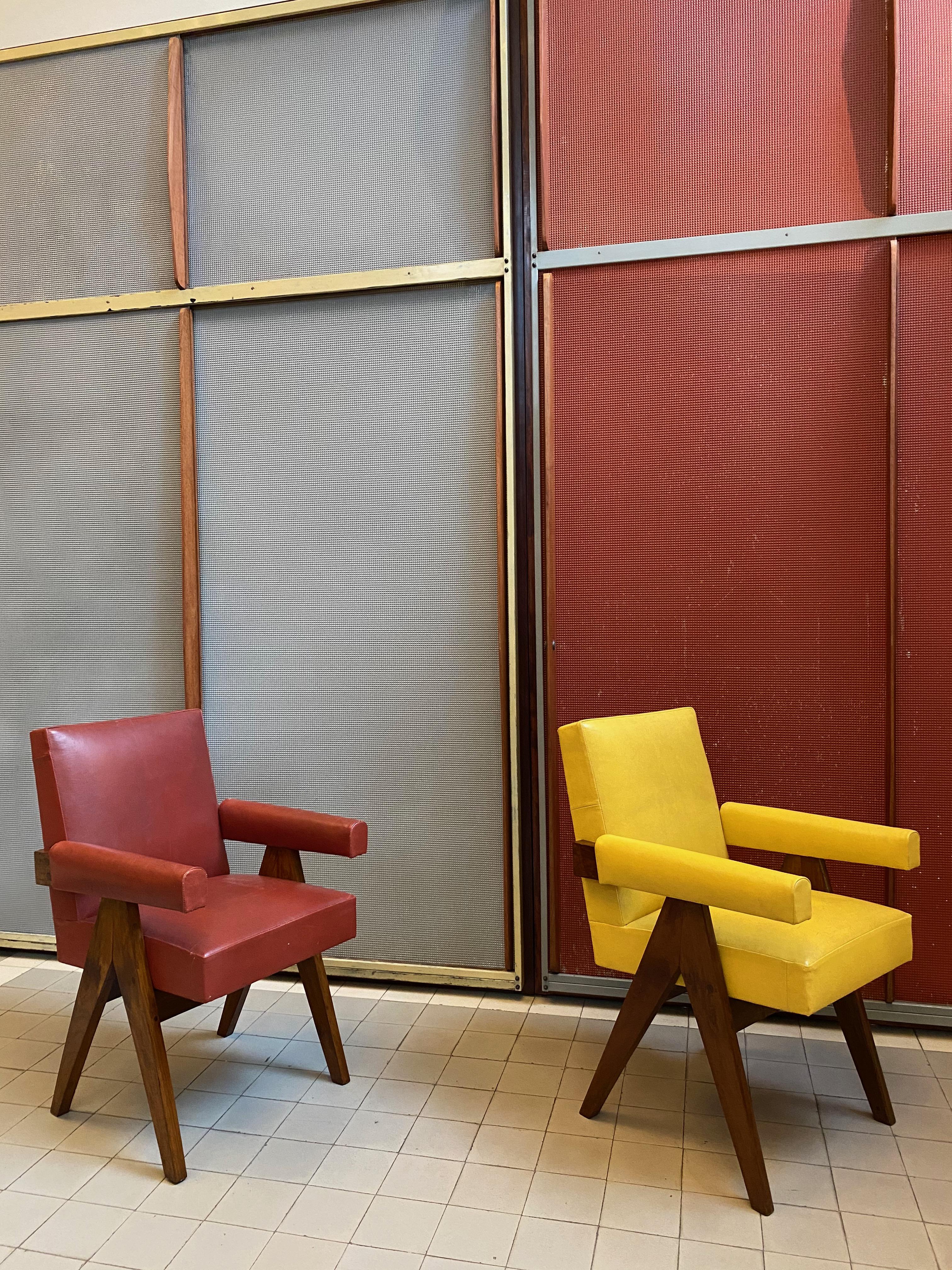 Pierre Jeanneret, PJ-SI-30-C, Sillón de comité, Chandigarh, hacia 1955 mediados del siglo XX en venta