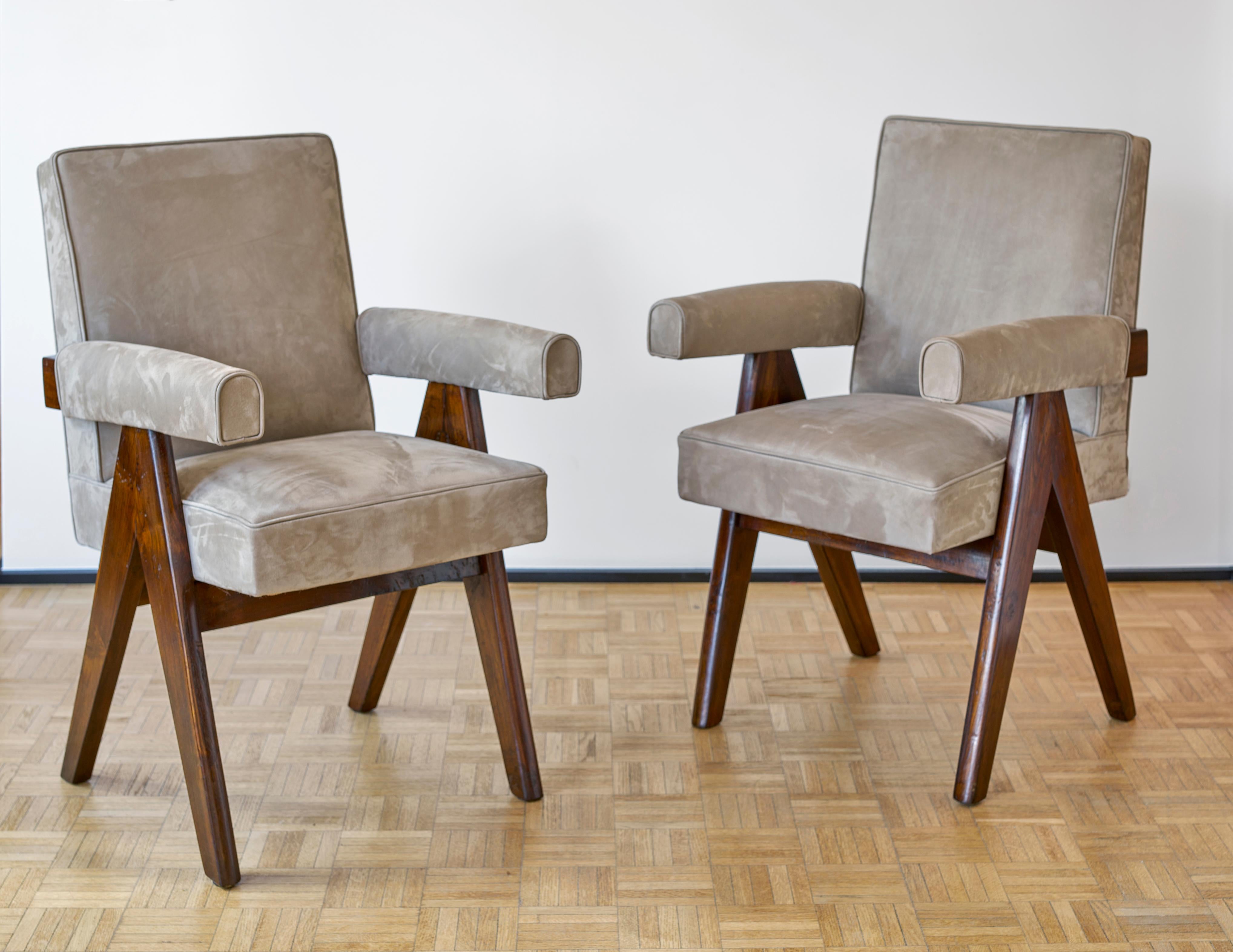 Pierre Jeanneret, PJ-SI-30-C, Committee Armchair, Chandigarh, circa 1955 For Sale