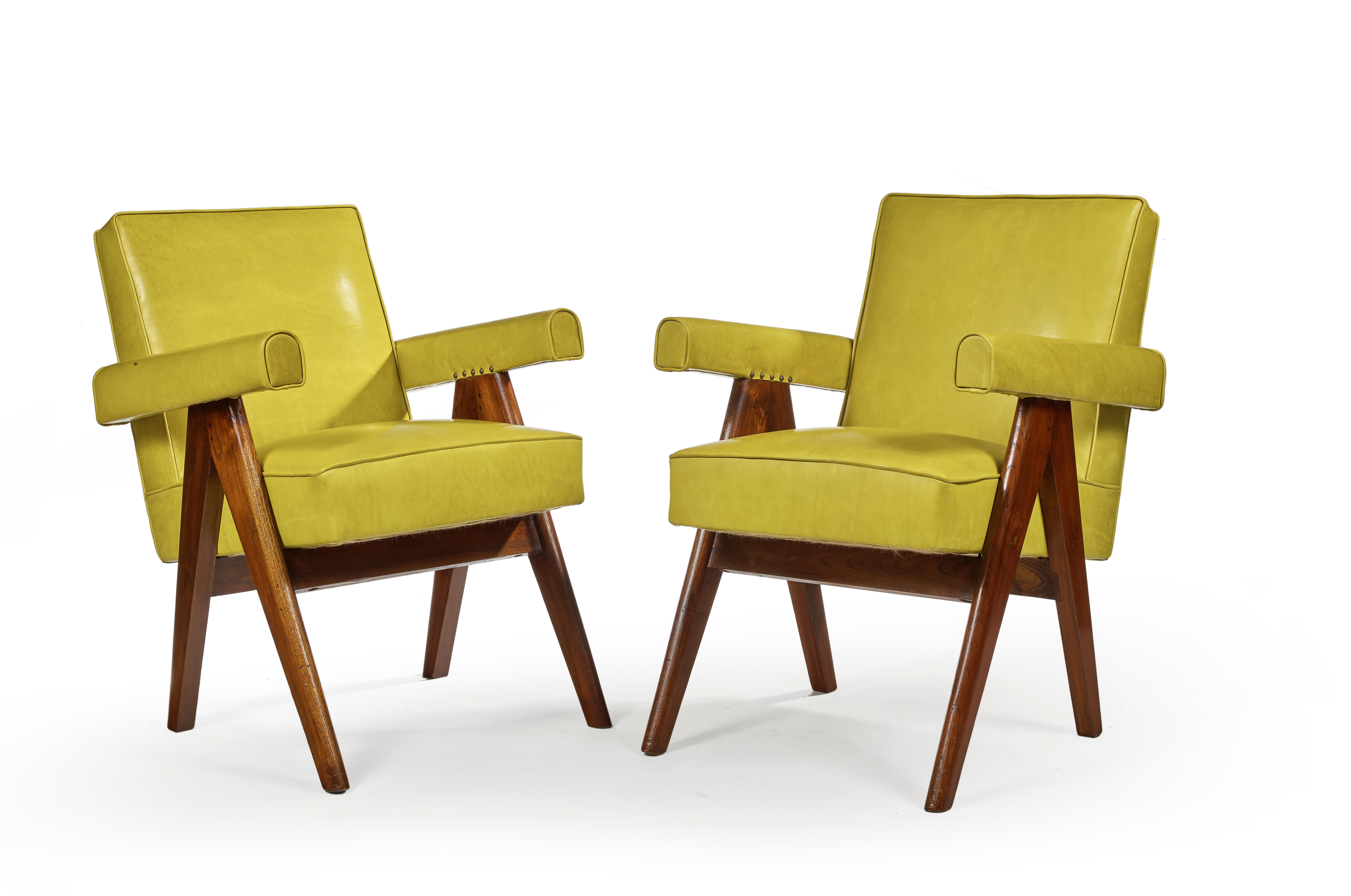 Pierre Jeanneret, PJ-SI-30-D, Sillón de Comité, Chandigarh, C. 1955 Indio en venta