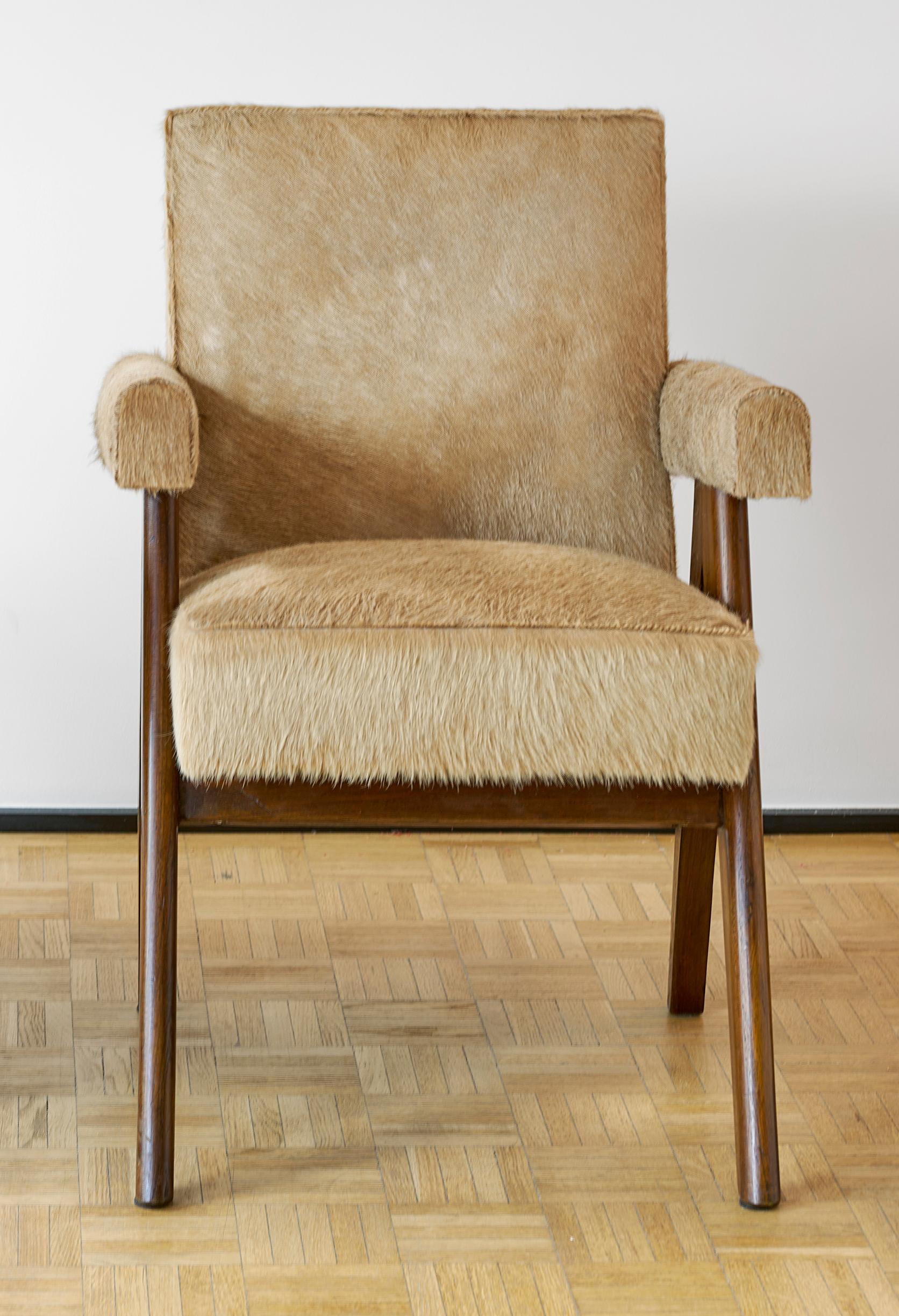 Pierre Jeanneret, PJ-SI-30-D, Committee Armchair, Chandigarh, C. 1955 In Good Condition For Sale In Paris, FR