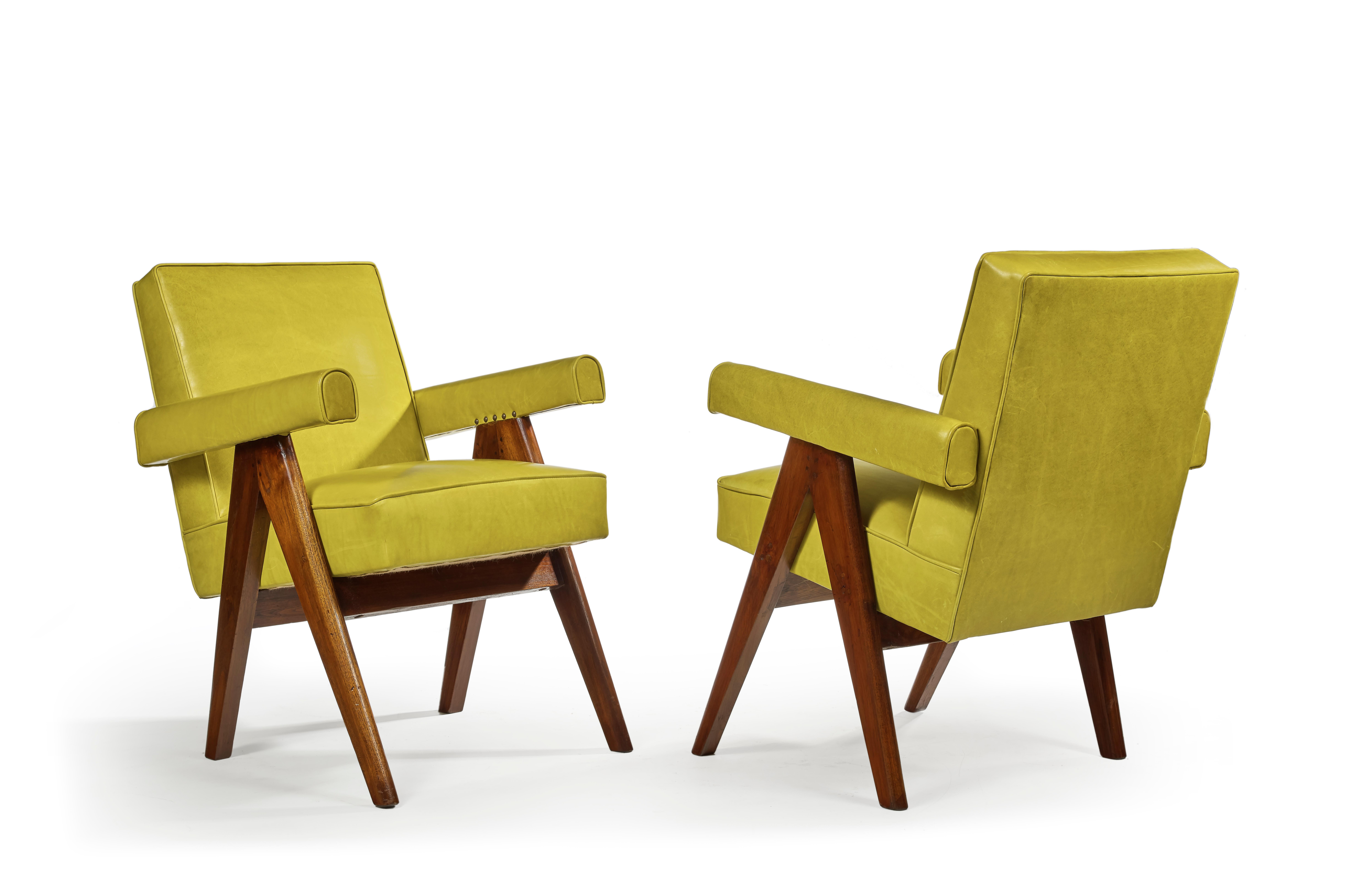 Pierre Jeanneret, PJ-SI-30-D, Sillón de Comité, Chandigarh, C. 1955 en venta 1